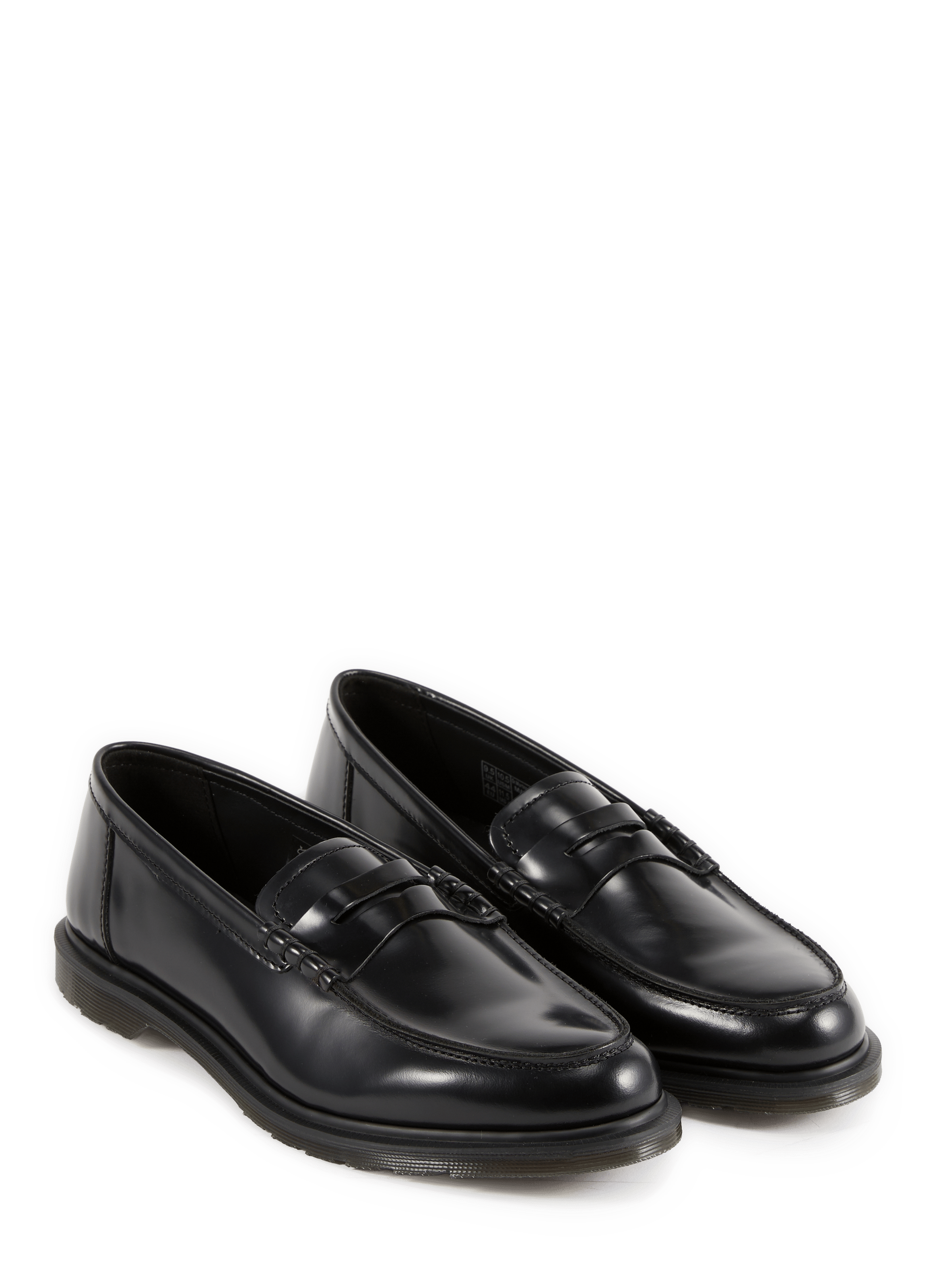 Mocassins en cuir verni DR. MARTENS Noir
