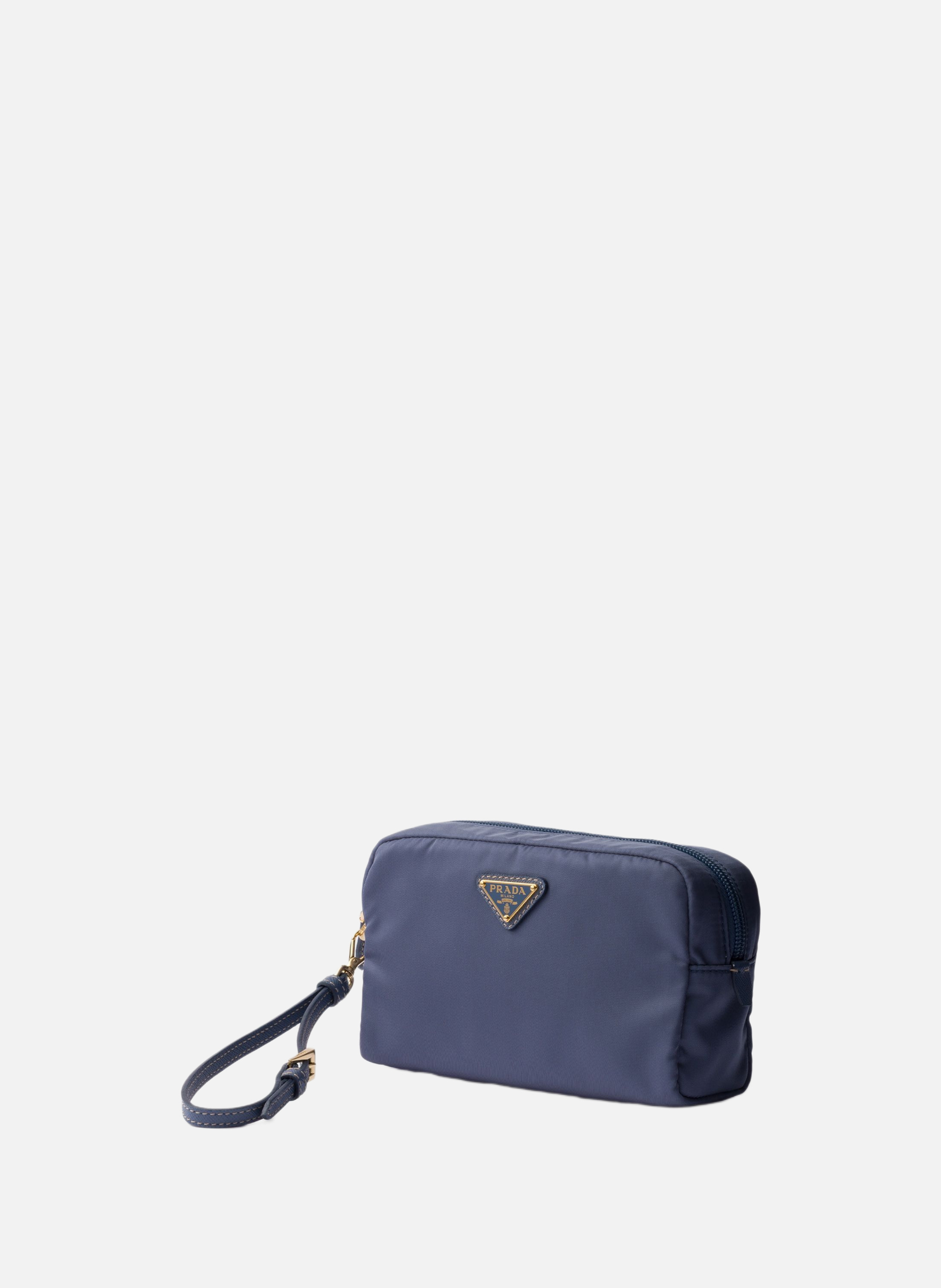 Petite pochette en re-nylon PRADA Bleu