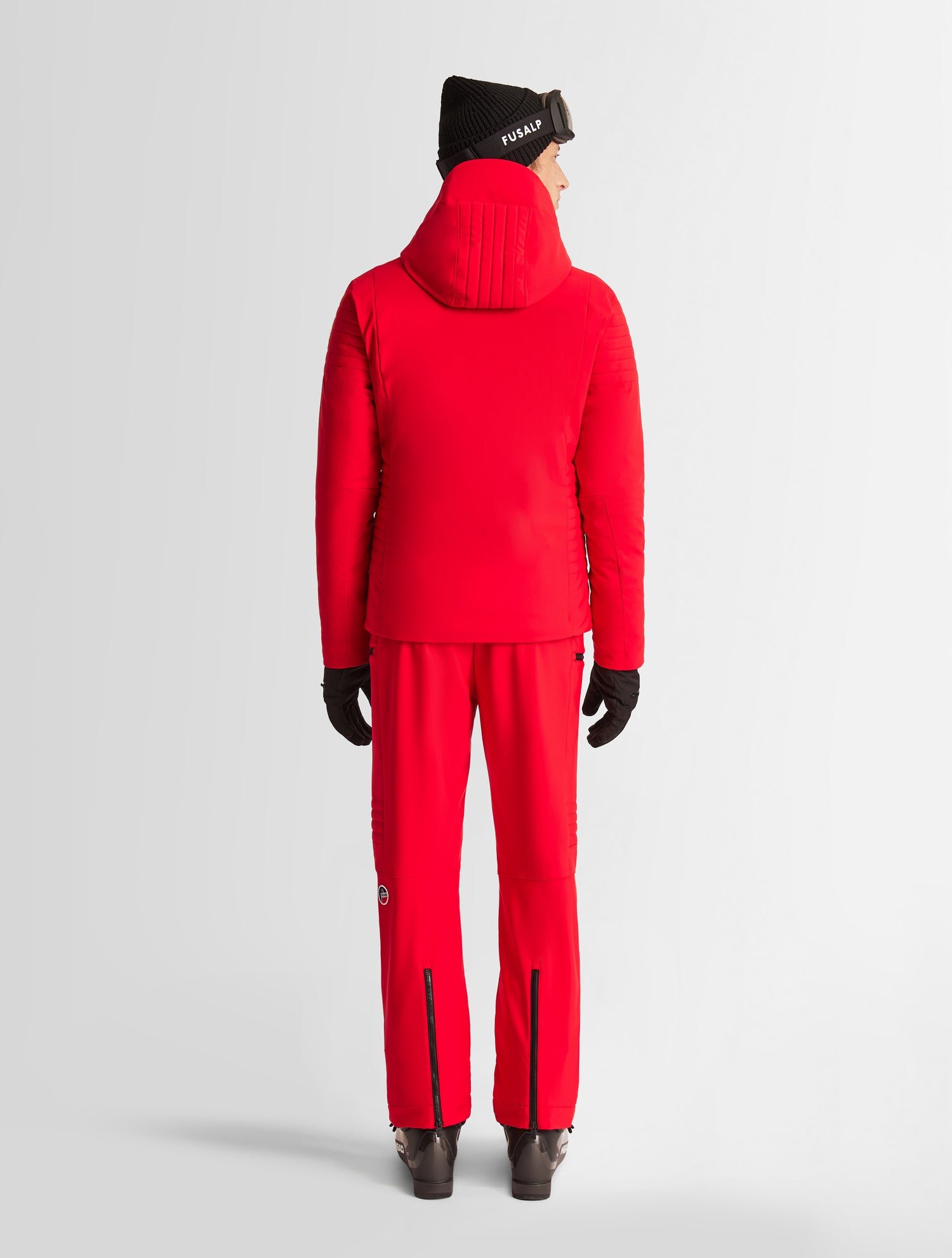 Veste de ski power col montant coupe regular FUSALP Rouge