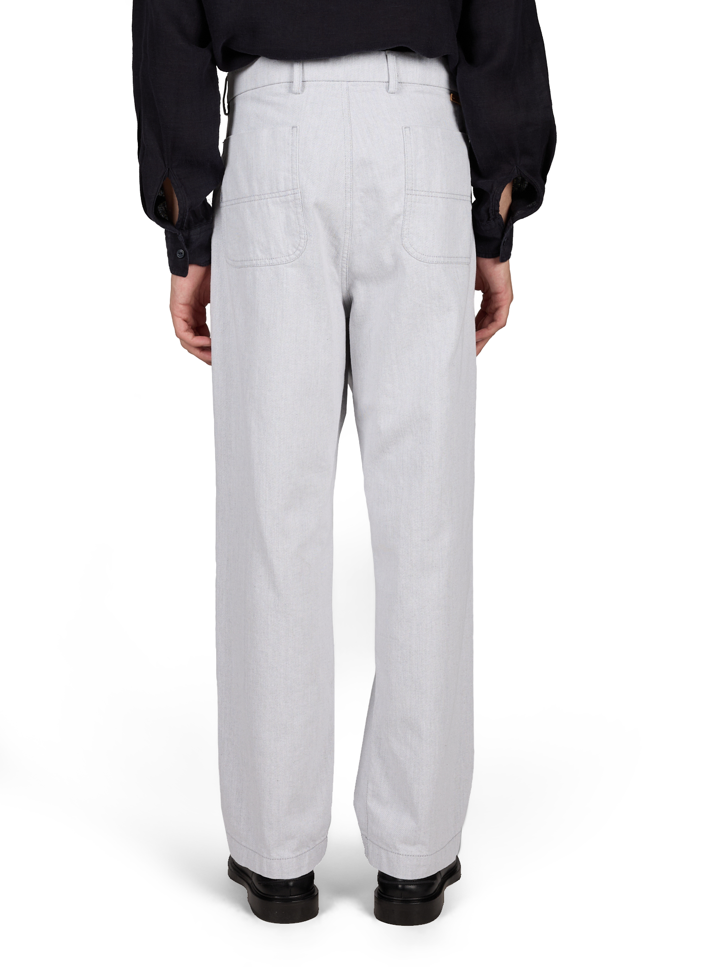 Wollhose mit geradem Schnitt REPLAY Beige