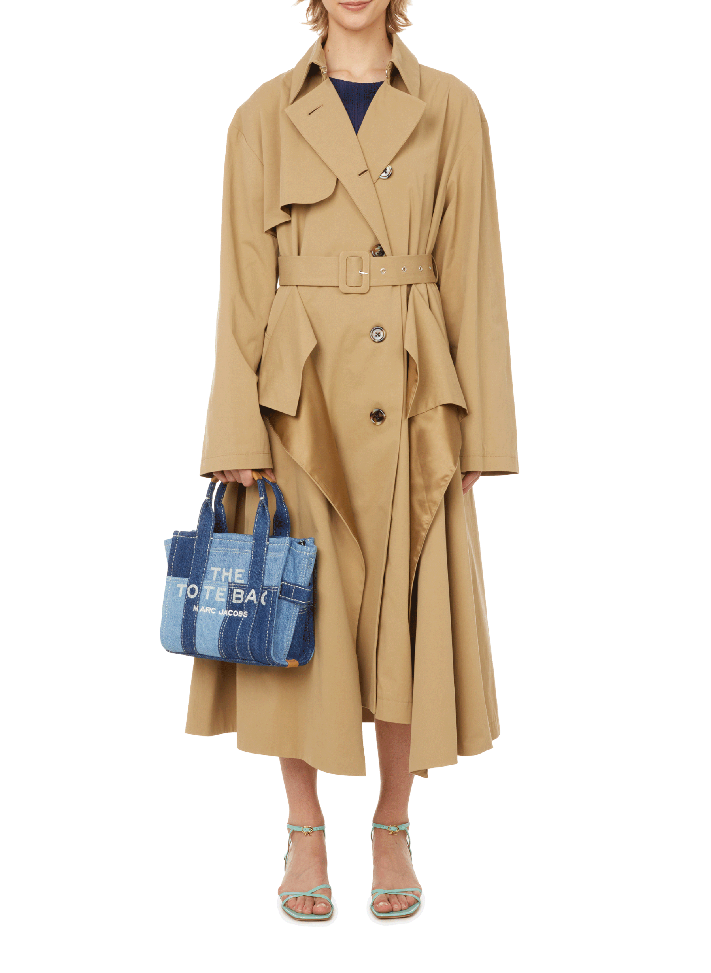 The Denim Mini Tote Bag MARC JACOBS Blue