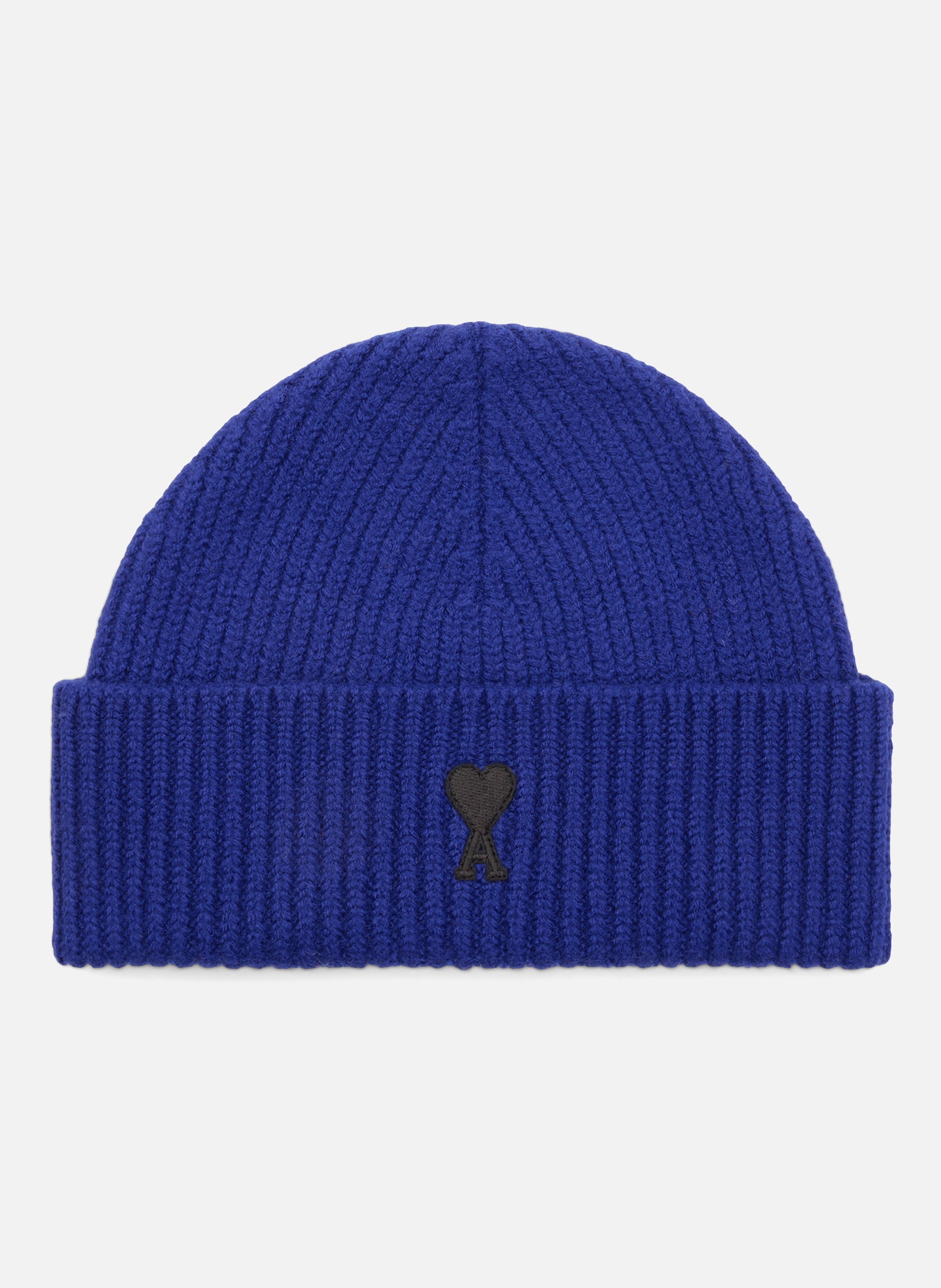 Bonnet unisexe en laine ami de coeur  Bleu roi/noir