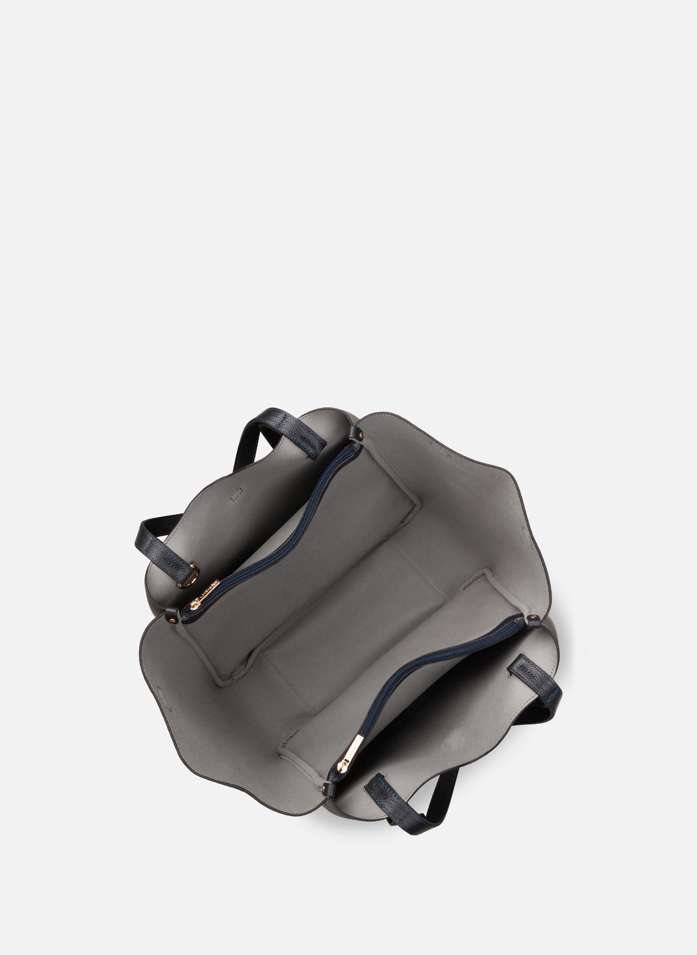 Grand sac cabas épaule - milano horizon LANCASTER Bleu