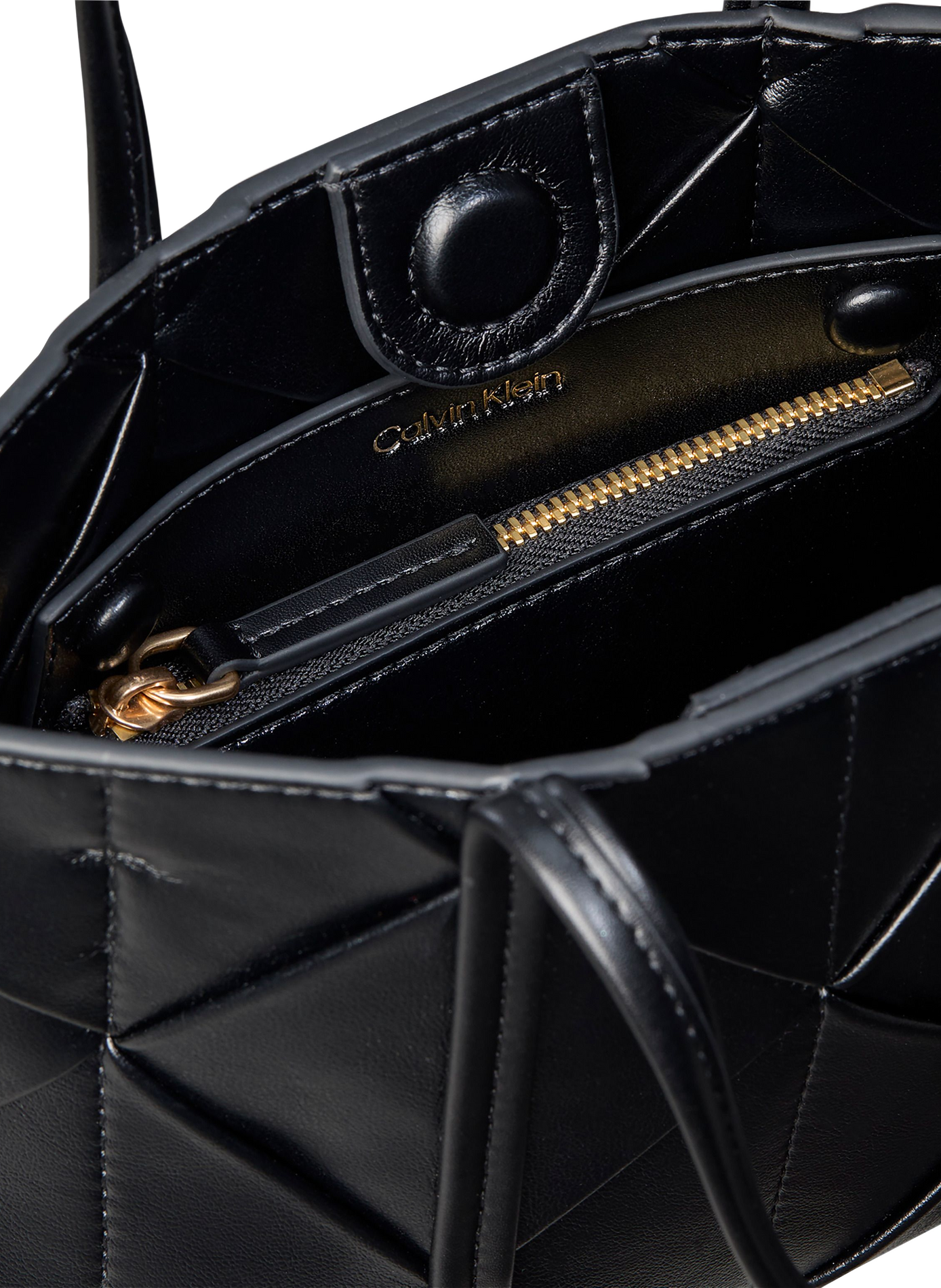 Bolso de mano con costura gráfica CALVIN KLEIN Negro
