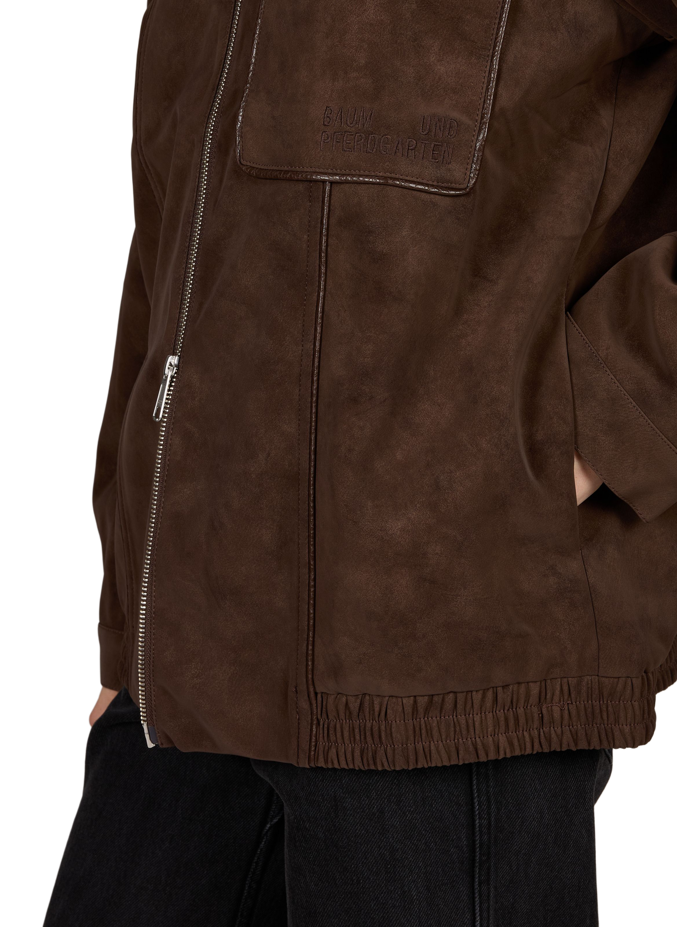 Straight jacket with classic collar BAUM UND PFERDGARTEN Brown