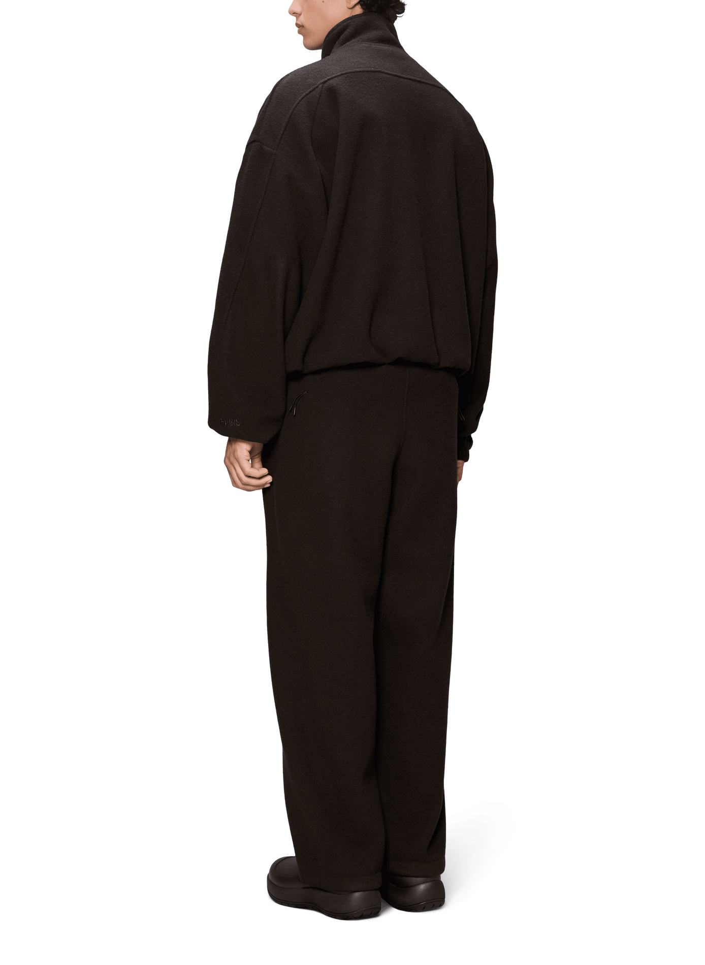 Chaqueta con cuello alto Cremallera Fleece RAINS Marrón