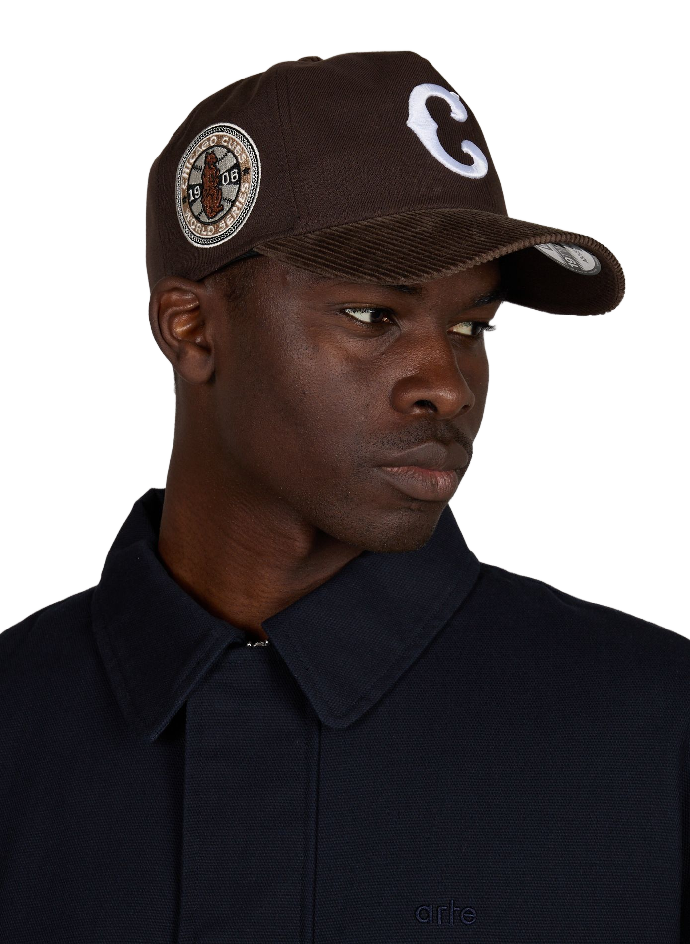 Cap with embroidered logo NEW ERA Brown