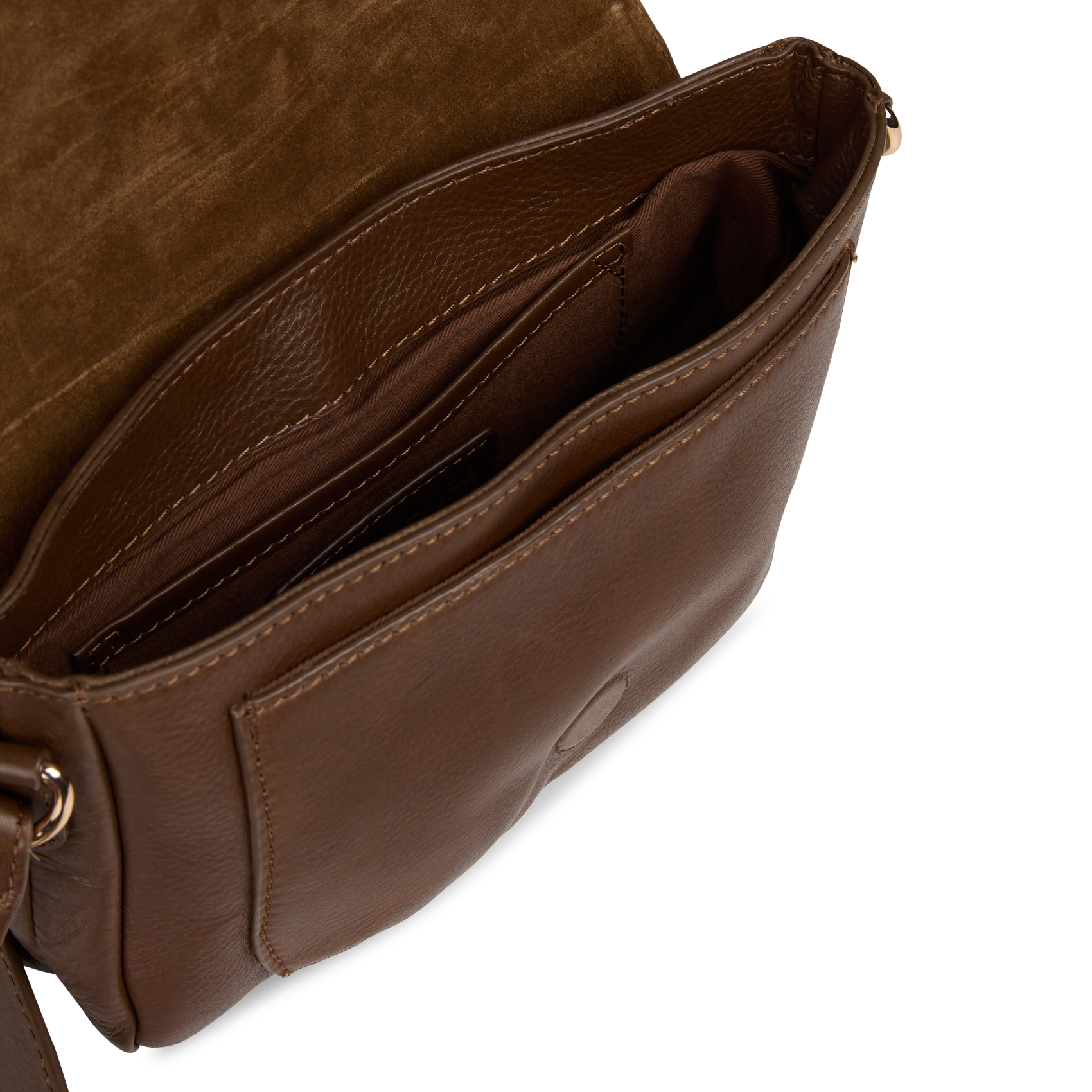 Sac bandoulière en cuir de vache marcel MAISON 123 Kaki