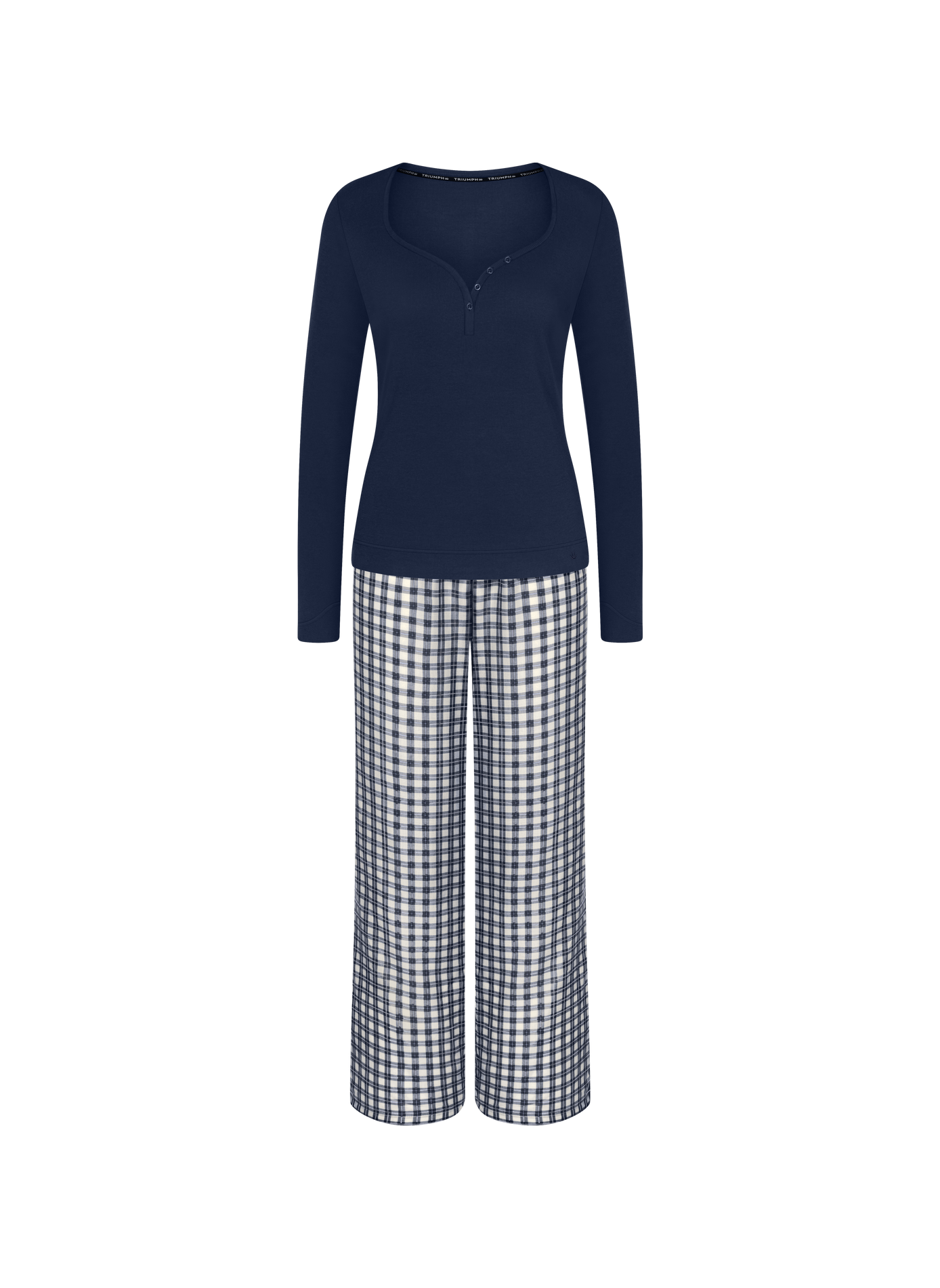 Cotton blend pajama set TRIUMPH Blue