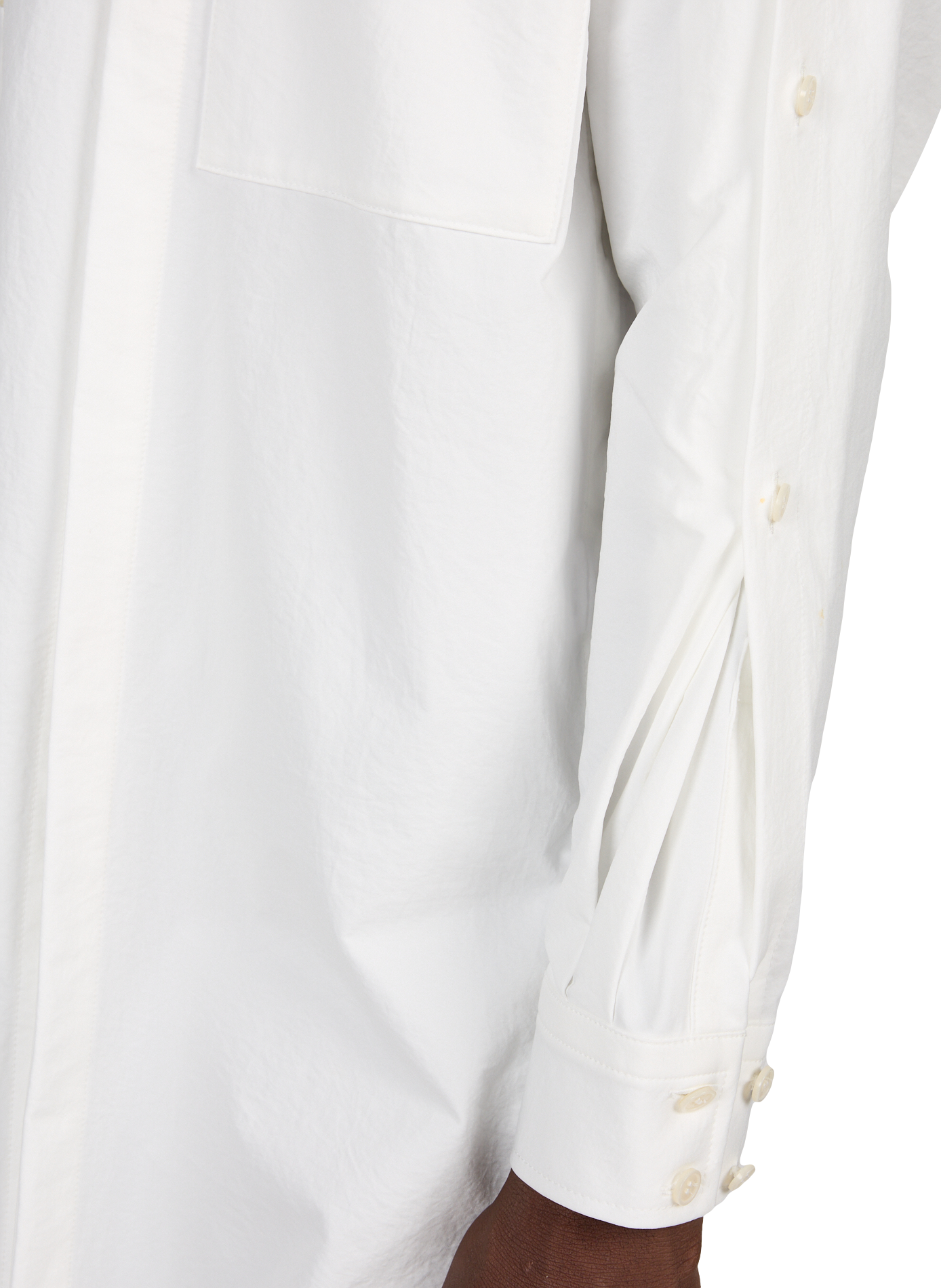 Wide multifunctional detachable shirt | White WANSIE Men