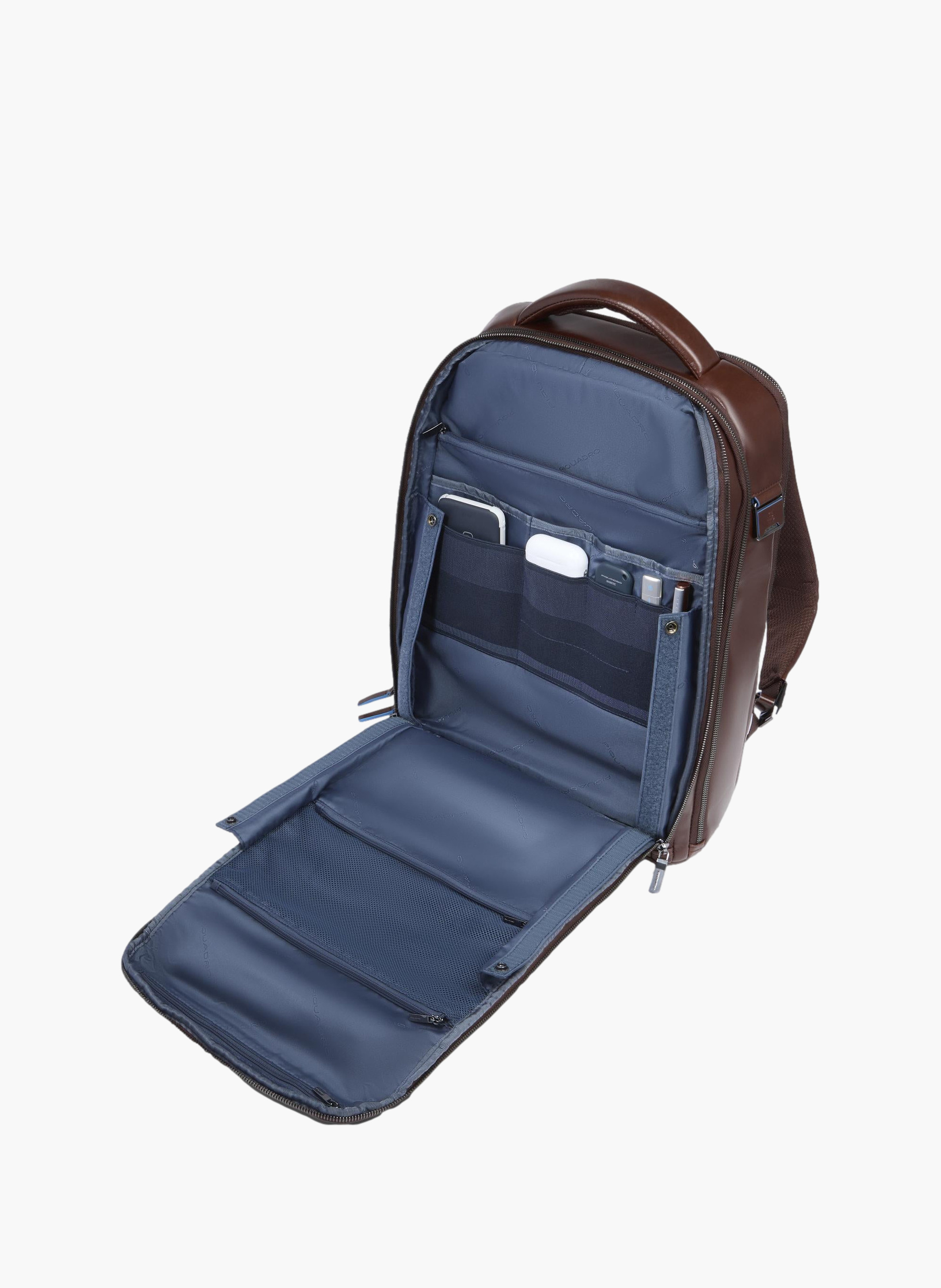 Sac à dos de voyage pour ordinateur 15,6" PIQUADRO Marron