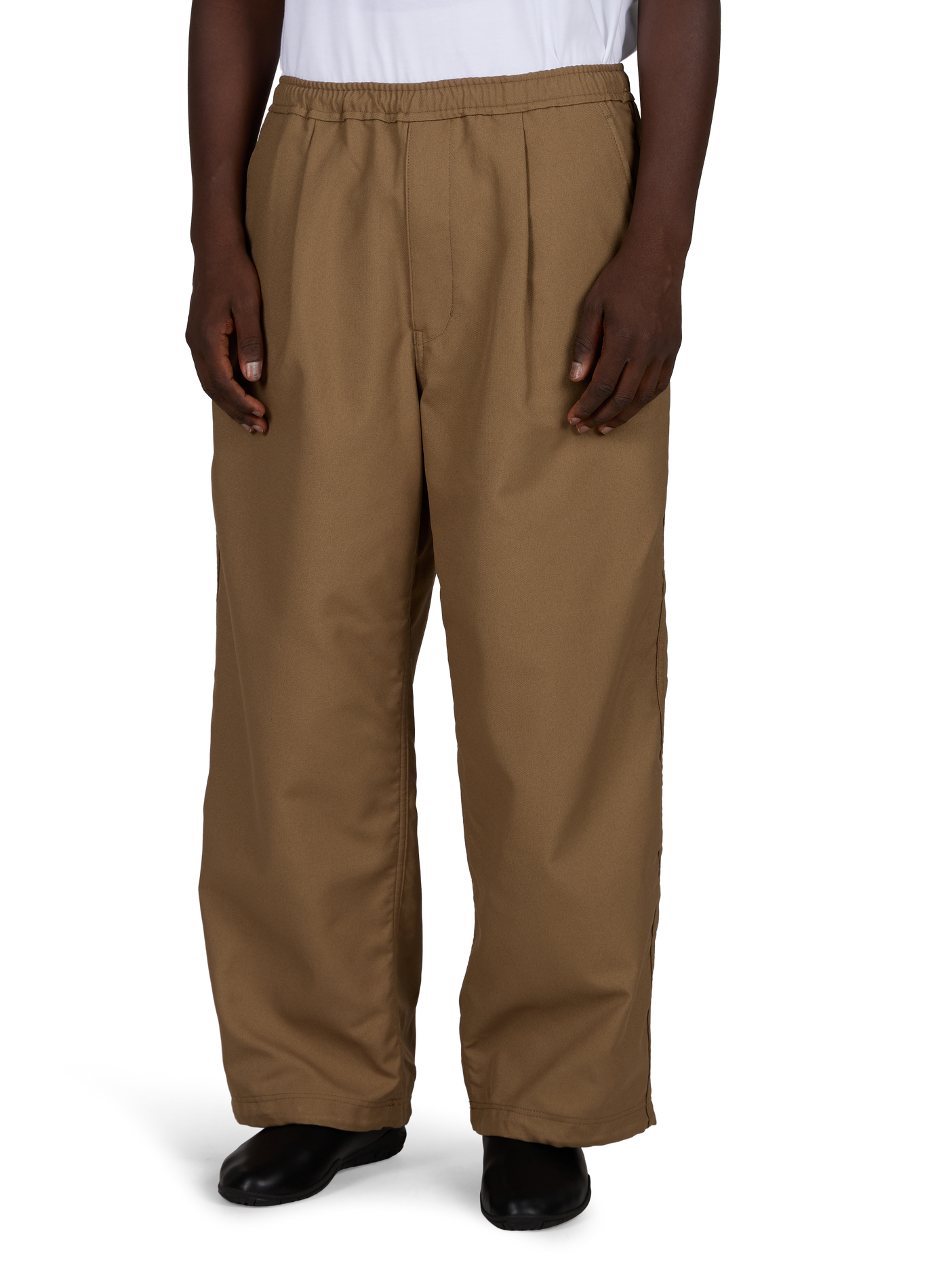 Wide-leg pants with elastic waistband COMME DES GARCONS HOMME Beige