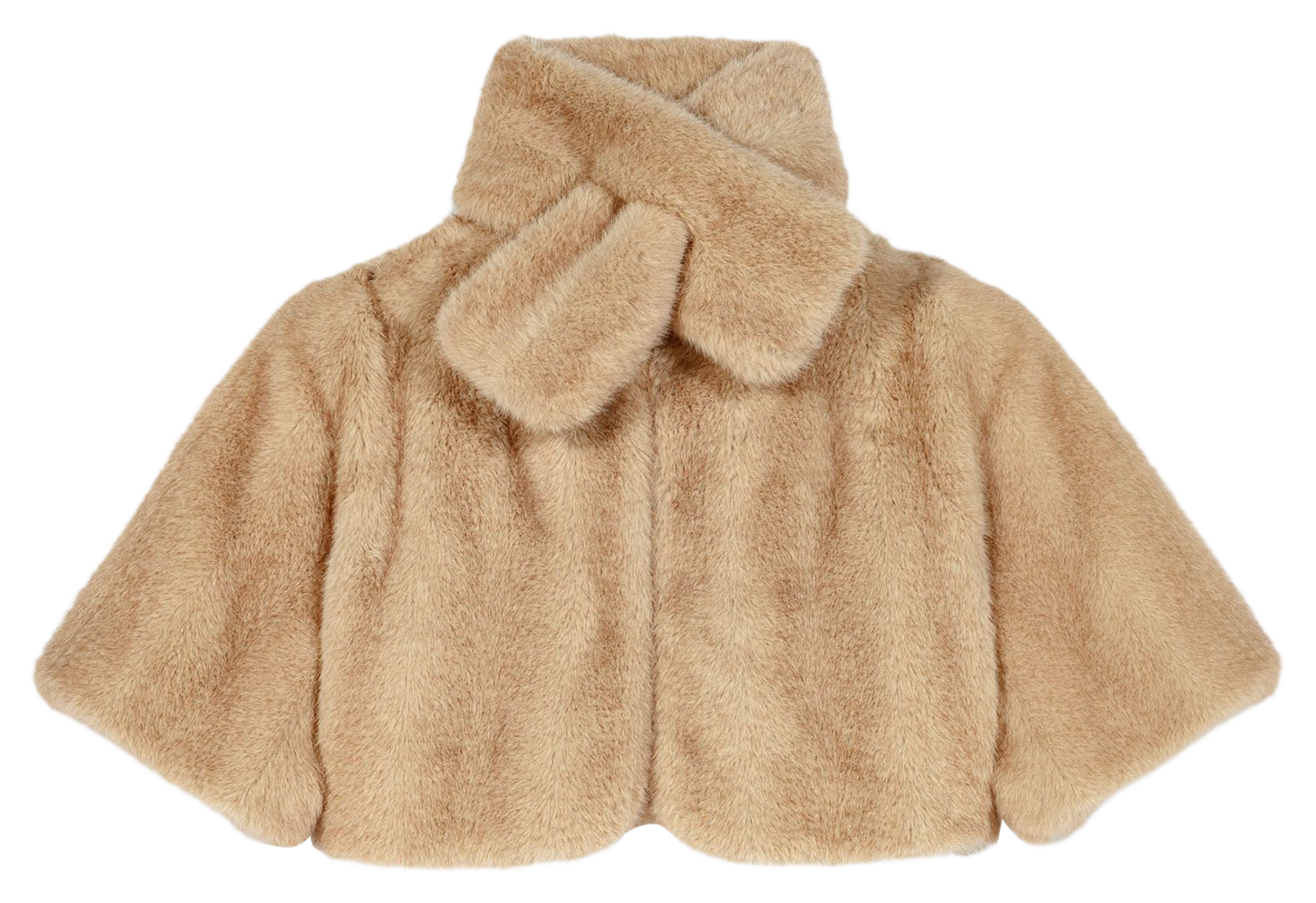 Veste courte ample effet fourrure MAJE Beige