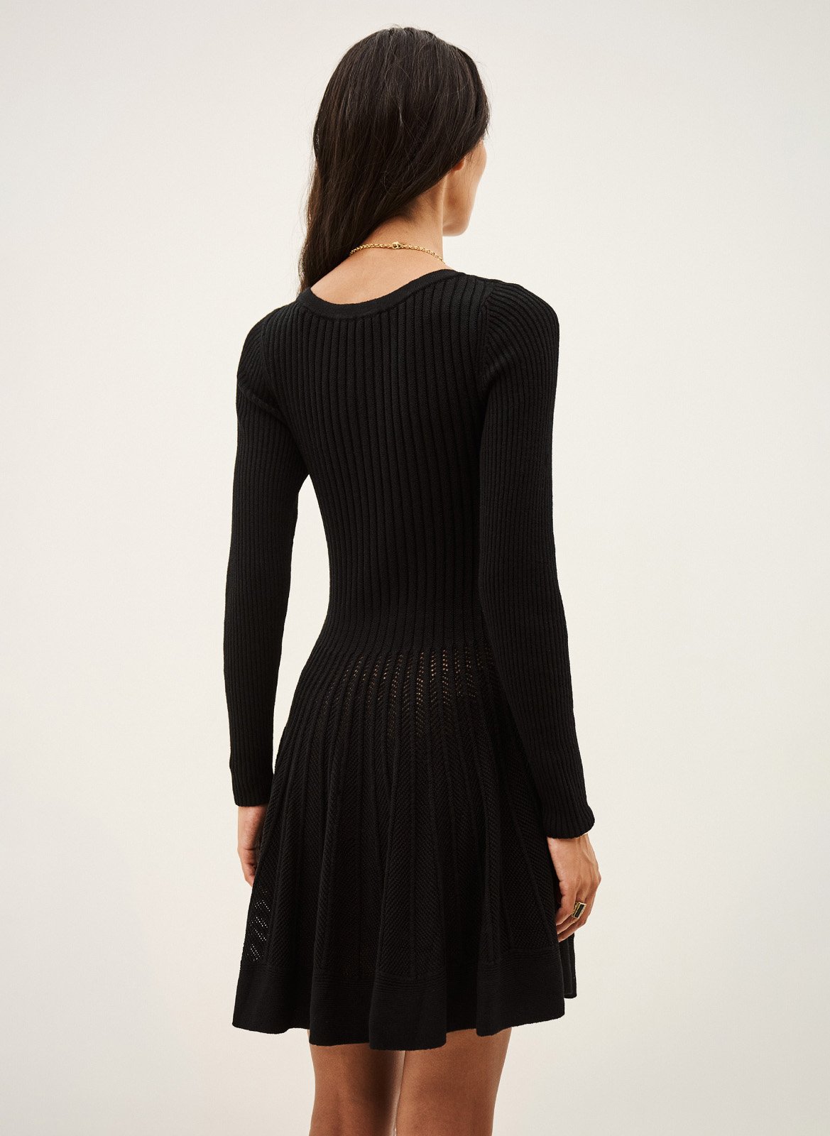 Robe courte manches longues paola BA&SH Noir