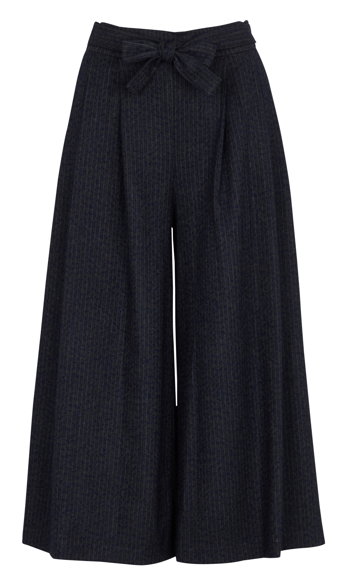 Wijde 7/8-broek met ceintuur LA FEE MARABOUTEE Grijs