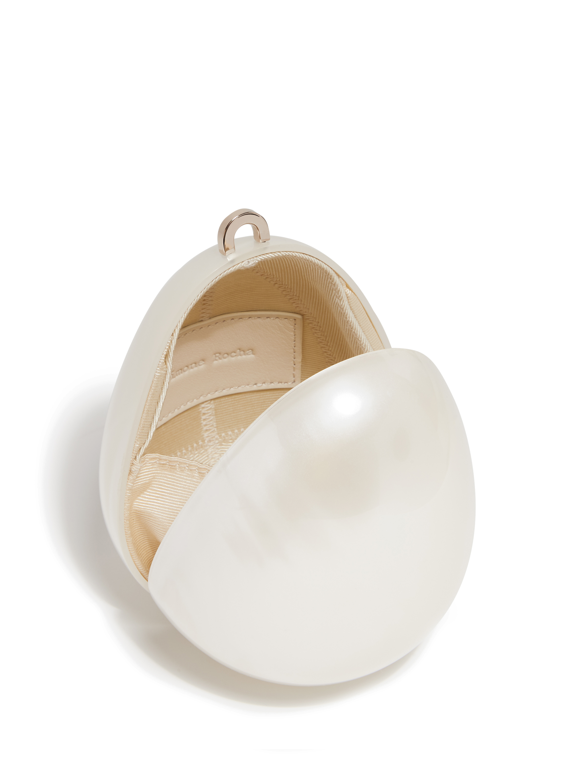 Micro Egg pearl bag SIMONE ROCHA Beige