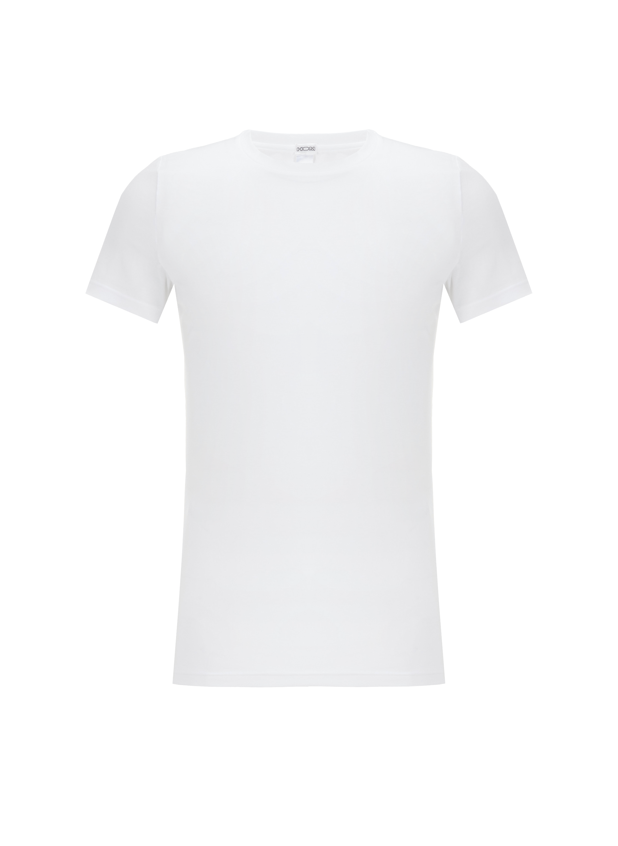 HOM T-shirt col rond en coton Blanc