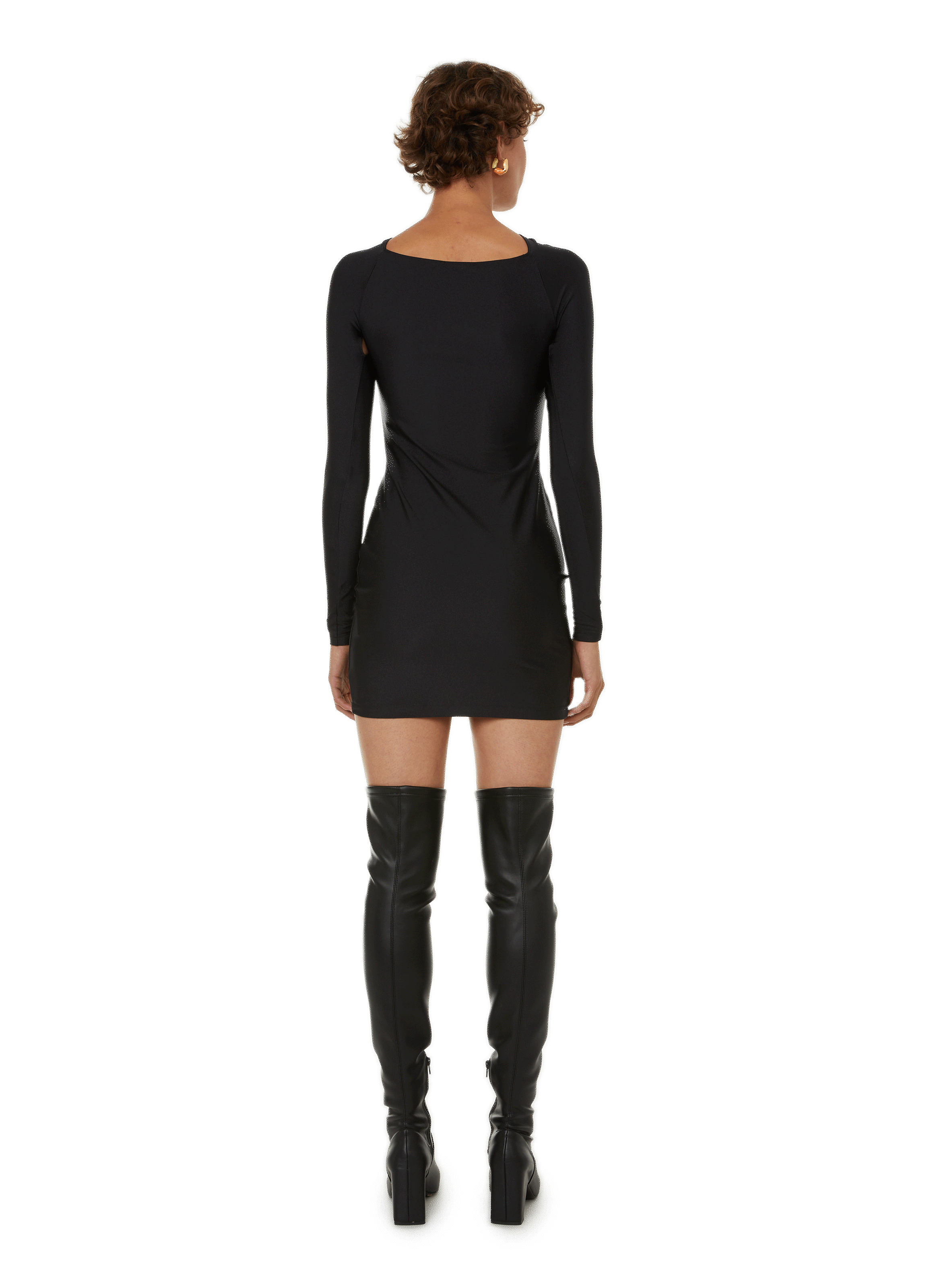 Robe courte ajourée  COPERNI Noir