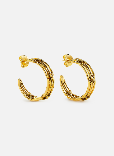 Caliche Earrings Gold AURELIE BIDERMANN 