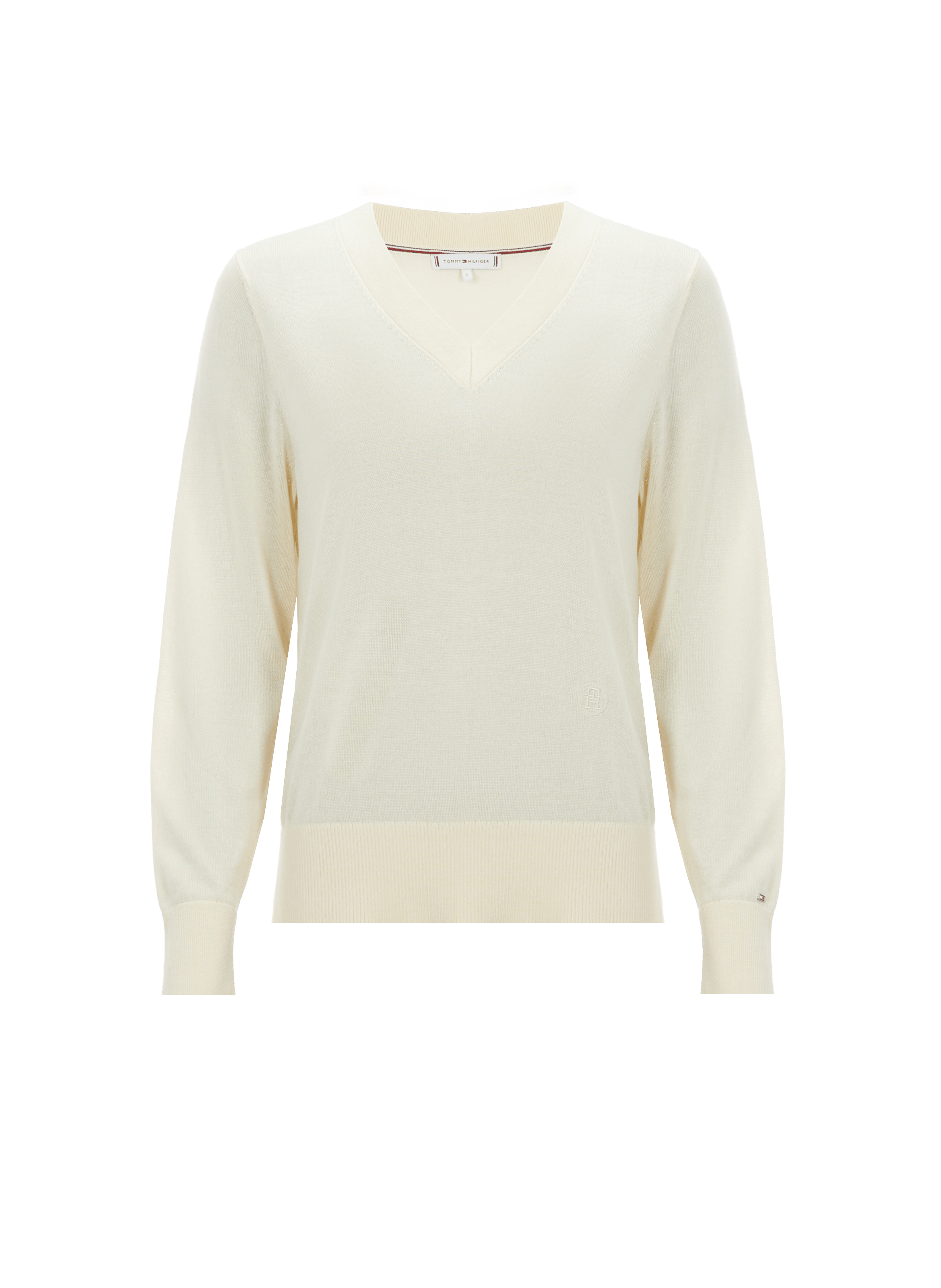 Pull en lyocell et soie  TOMMY HILFIGER Beige