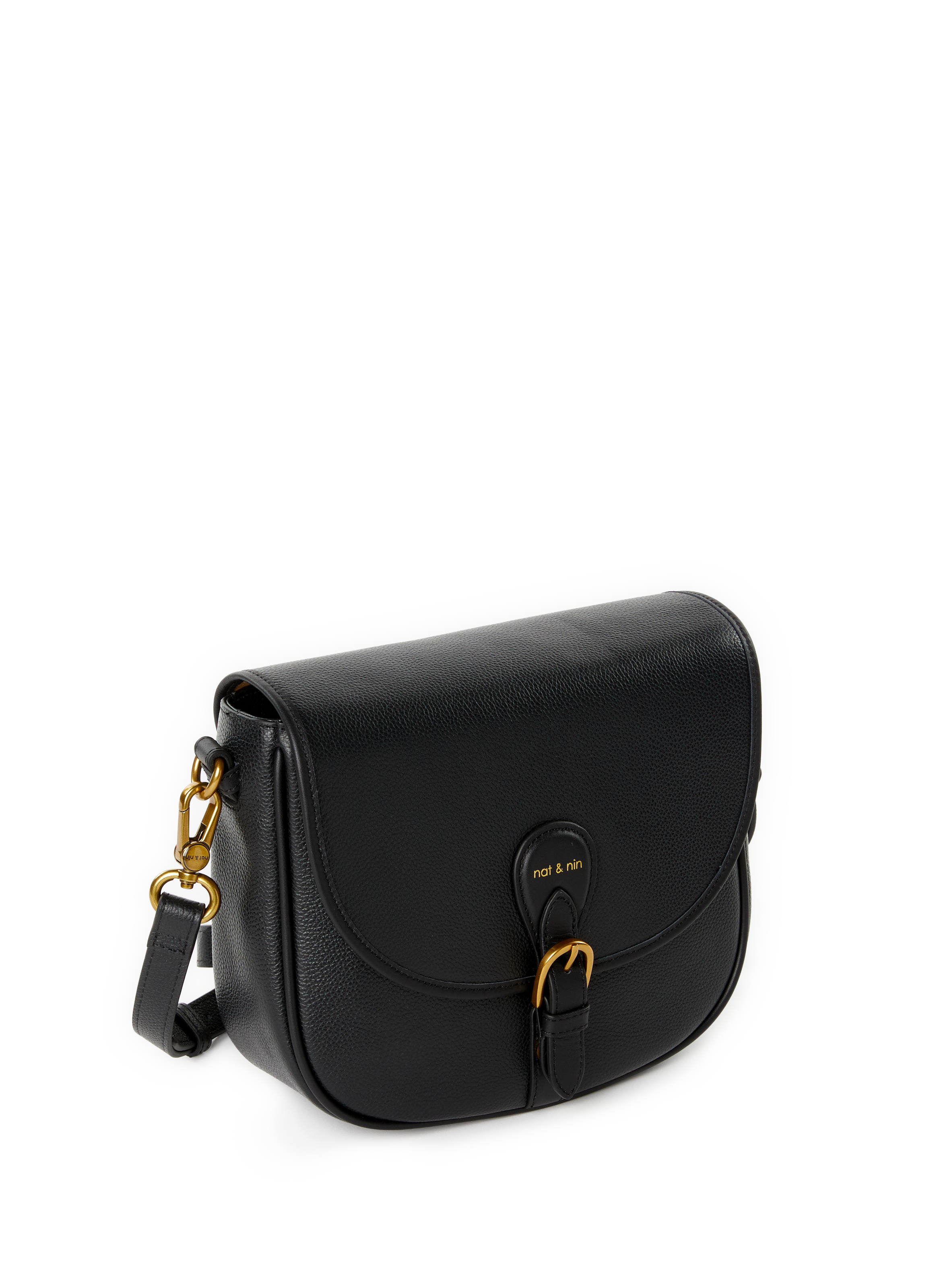 Sac besace en cuir Olivia NAT &amp; NIN Noir