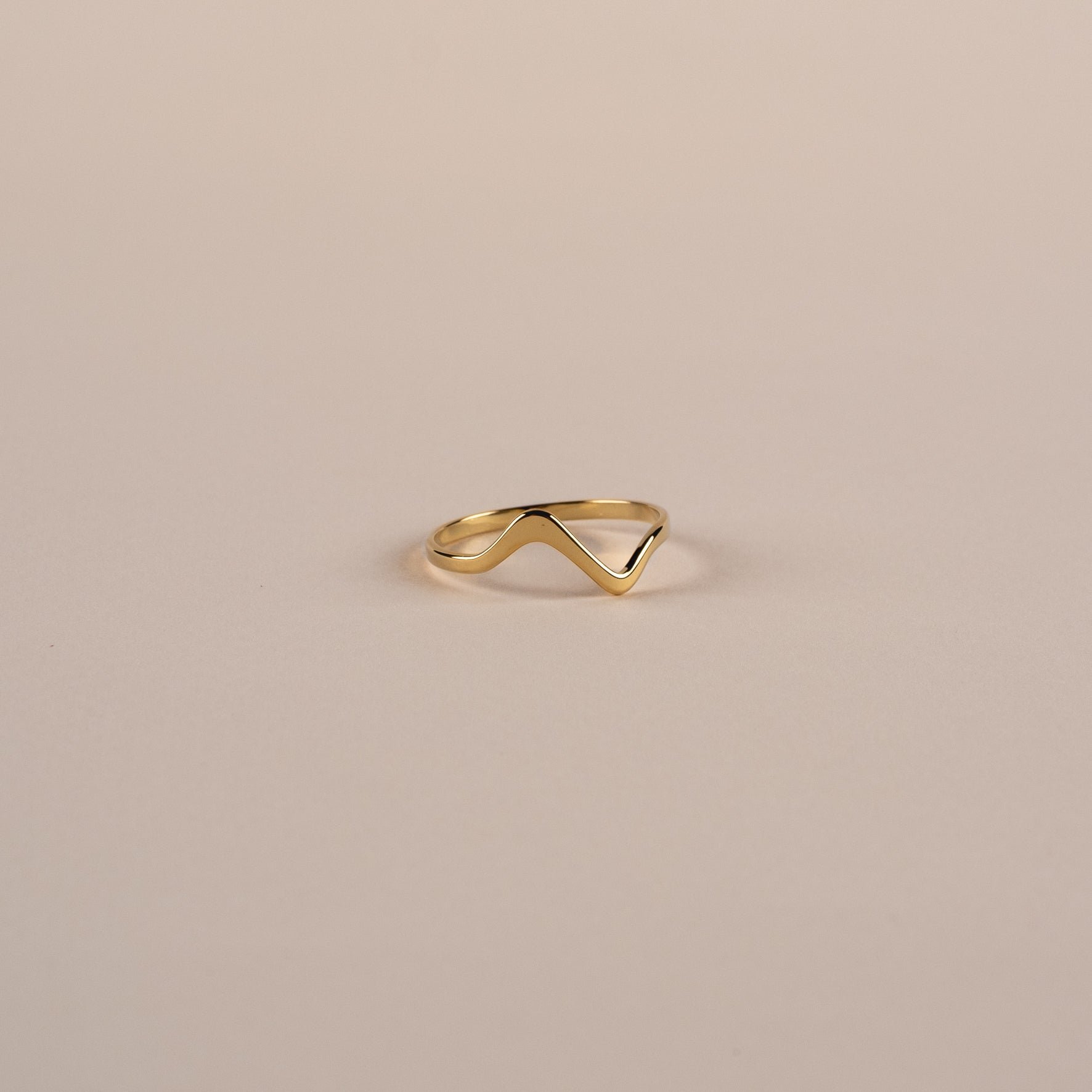 Bague cove  onde plaqué or ANNA SOTTILOTTA Doré
