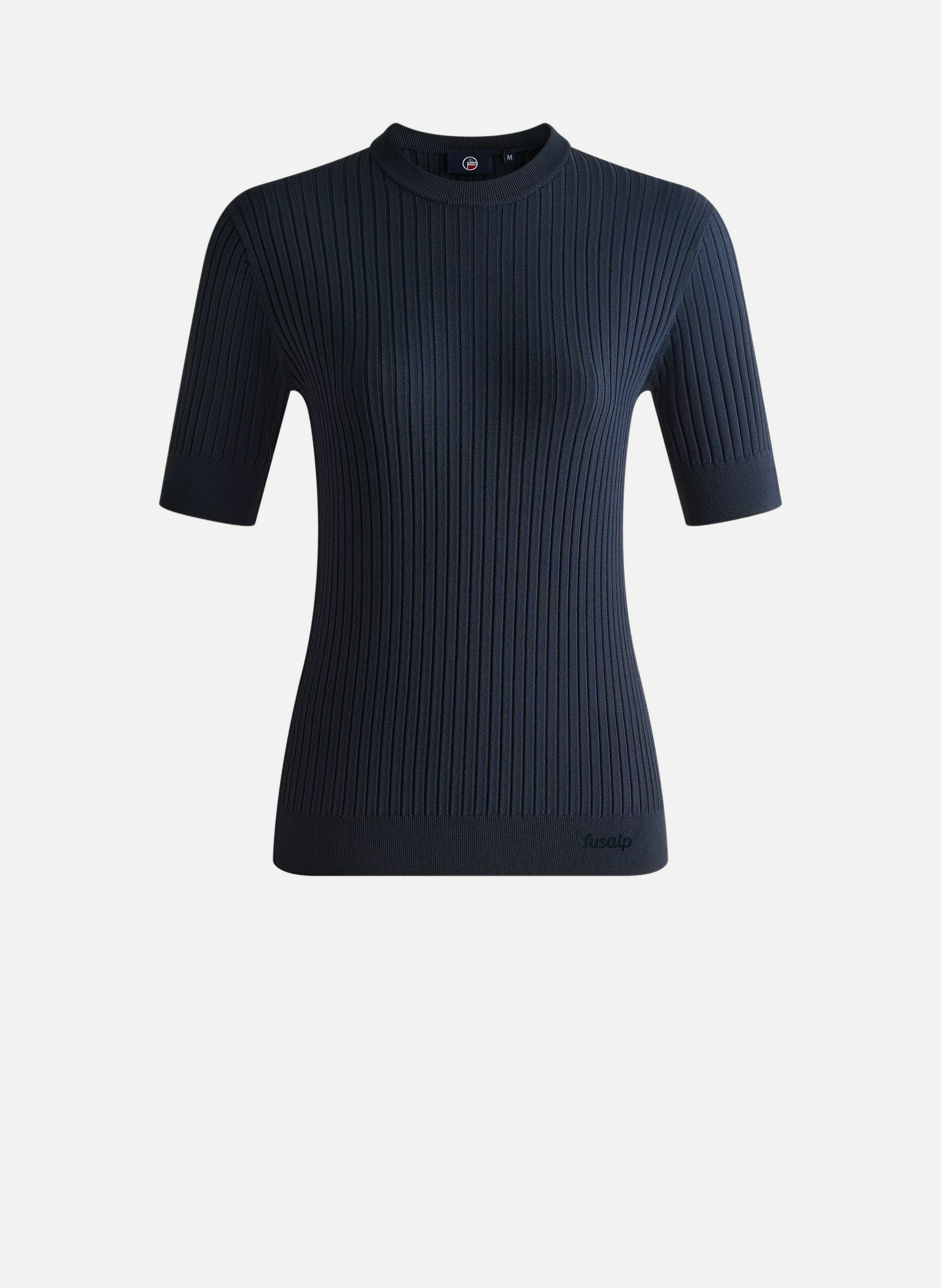 T-shirt manches courtes jadou col rond coupe ajustée FUSALP Bleu