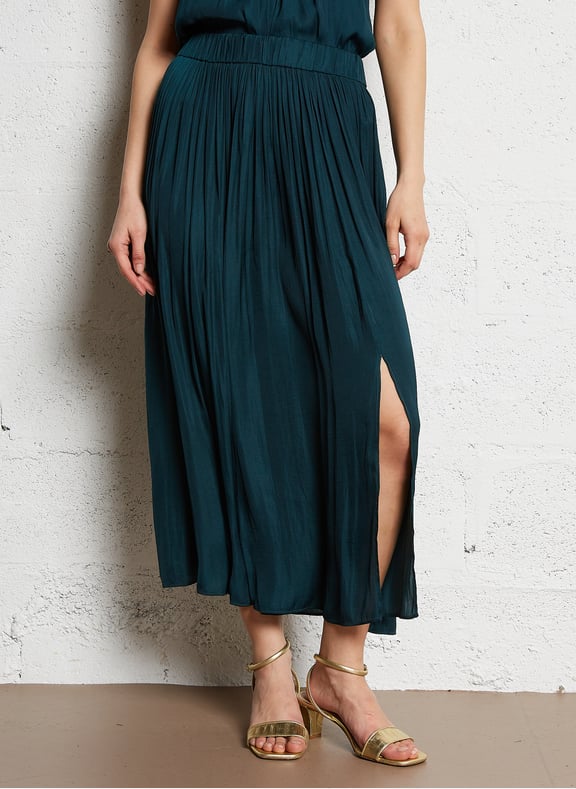 Jupe midi droite juliana Vert by MAISON 123 MAISON 123 Jupe midi droite juliana Vert