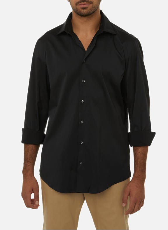 Slim-fit shirt Black by SEIDENSTICKER SEIDENSTICKER Slim-fit shirt Black