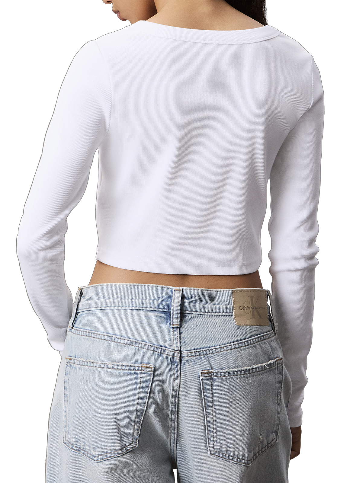 Gilet slim côtelé CALVIN KLEIN Blanc