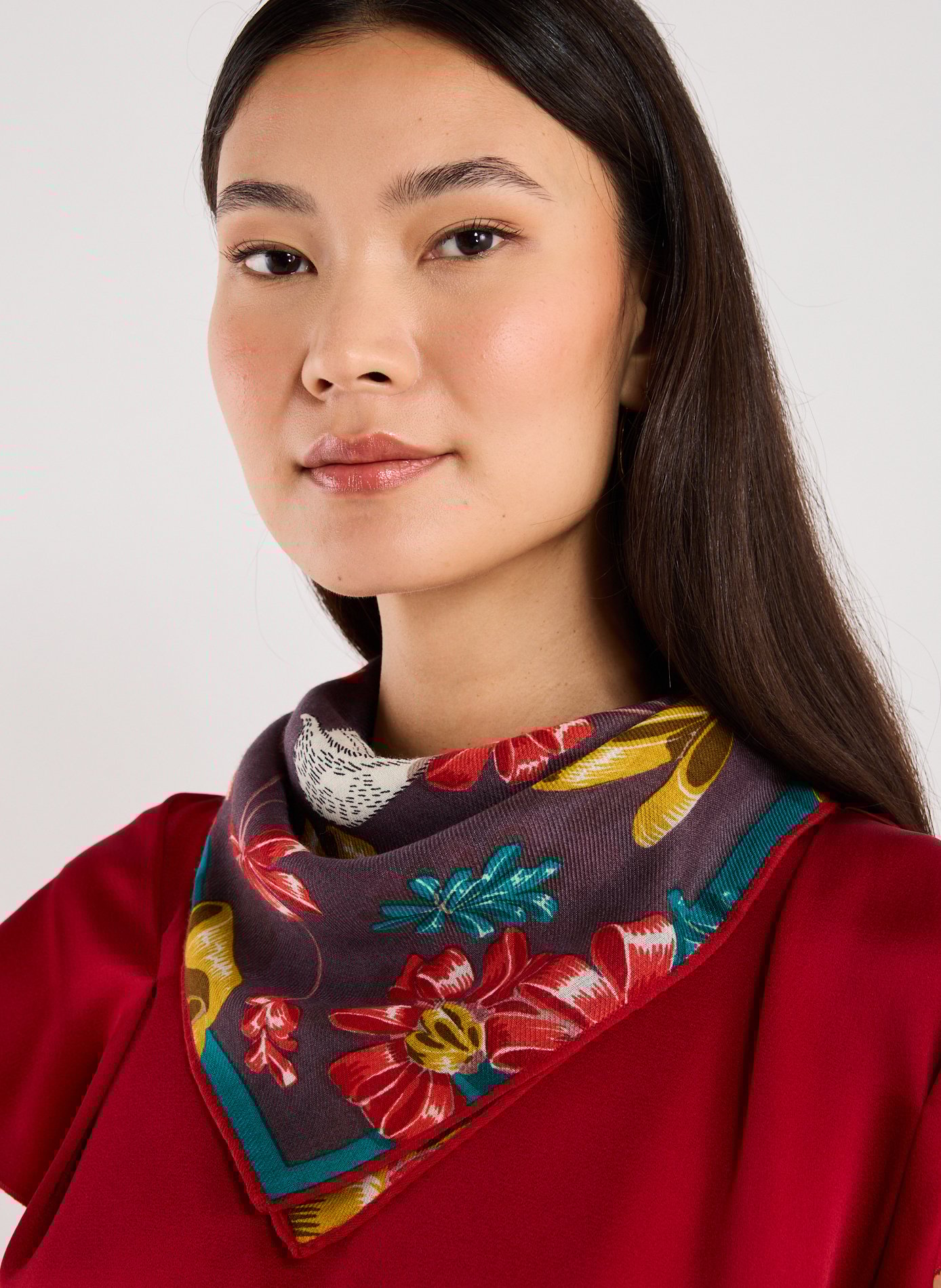 Foulard à imprimé en laine INOUITOOSH Multicolore