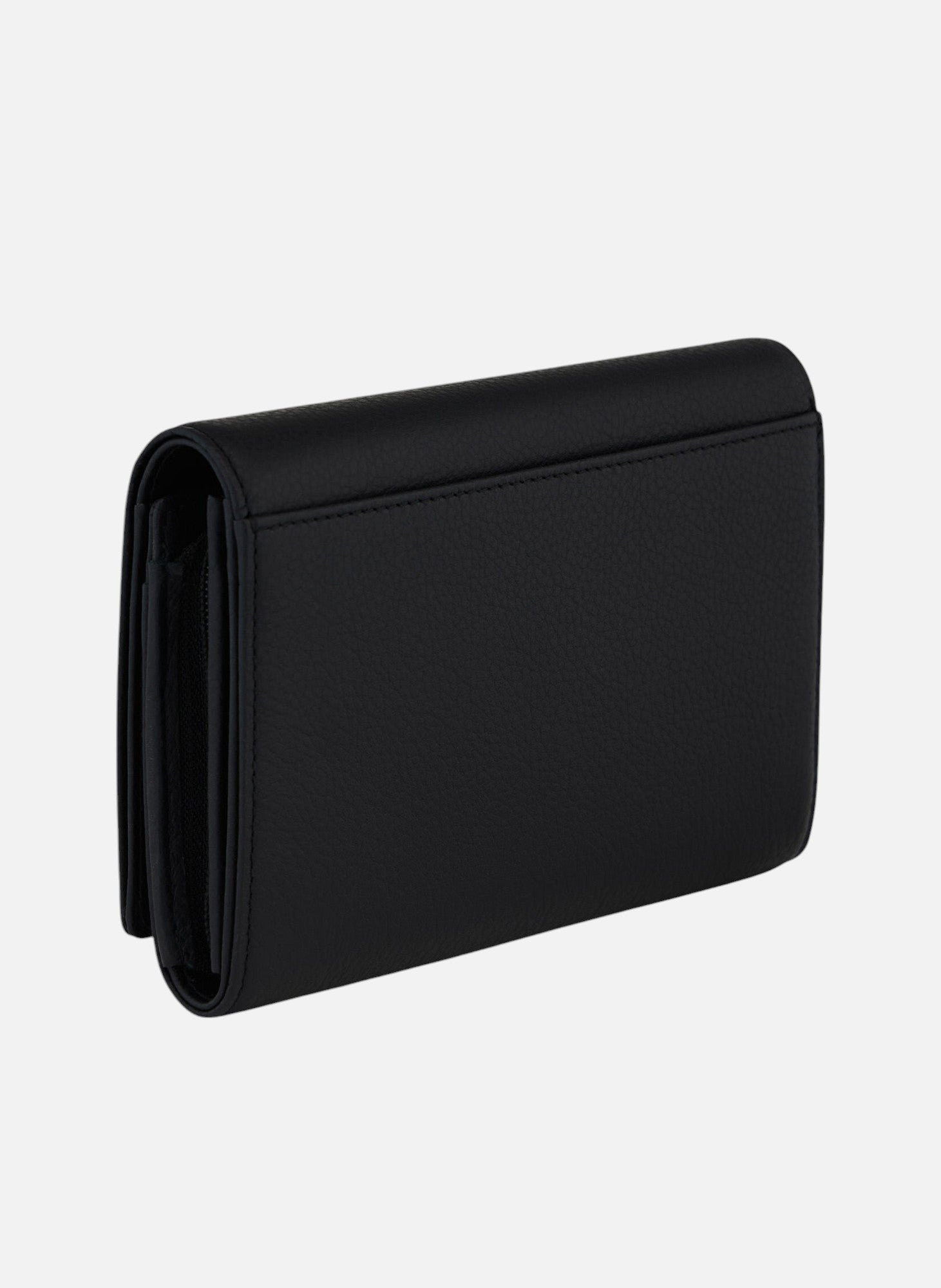 Portefeuille emilie en cuir grainé LE TANNEUR Noir