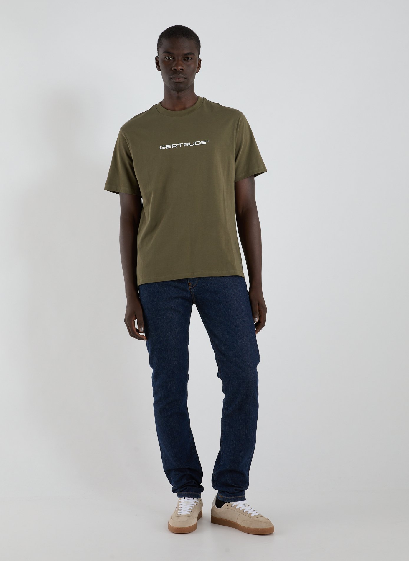 Cotton round-neck T-shirt GERTRUDE ET GASTON Khaki