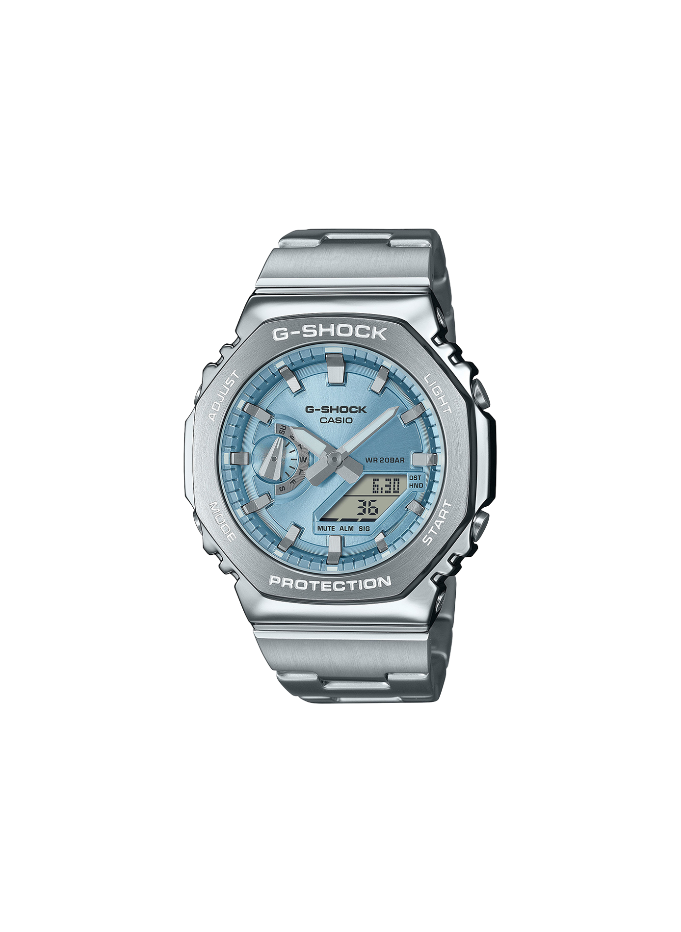 Montre quartz analogique G-shoc CASIO Argent