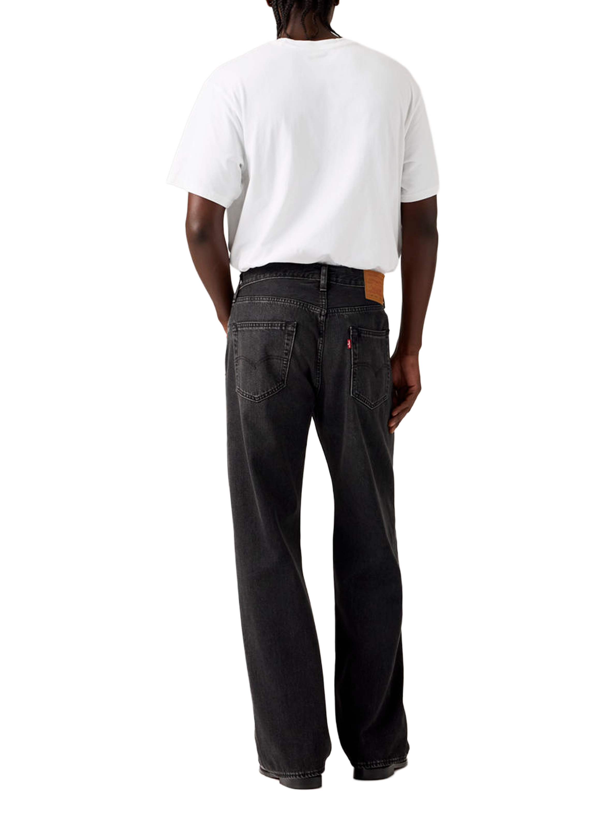 501 straight leg jeans in cotton LEVI'S Black
