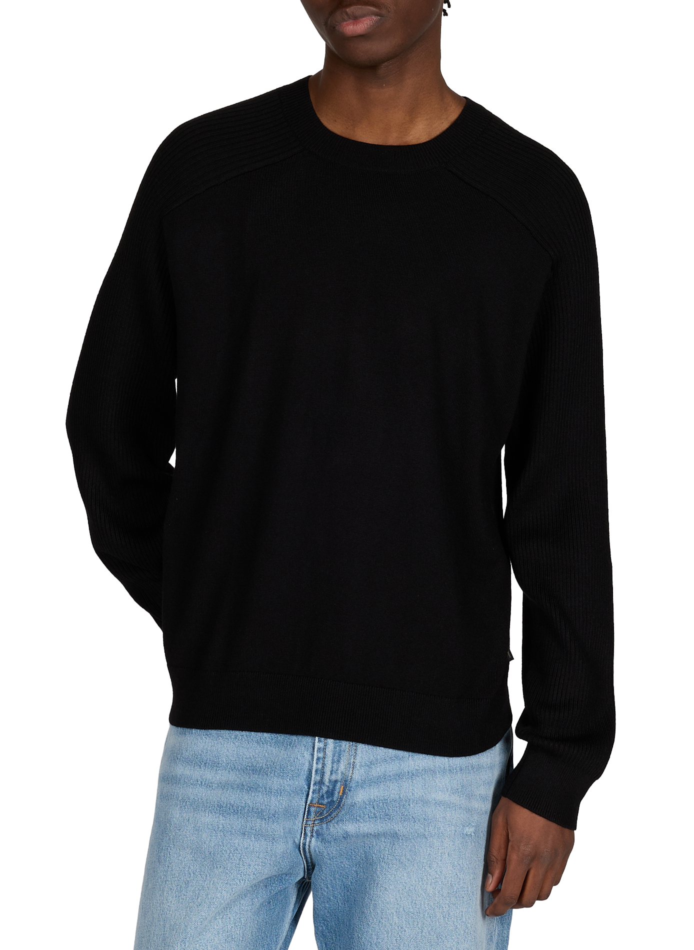 Mixed wool sweatshirt ARMANI EXCHANGE Black