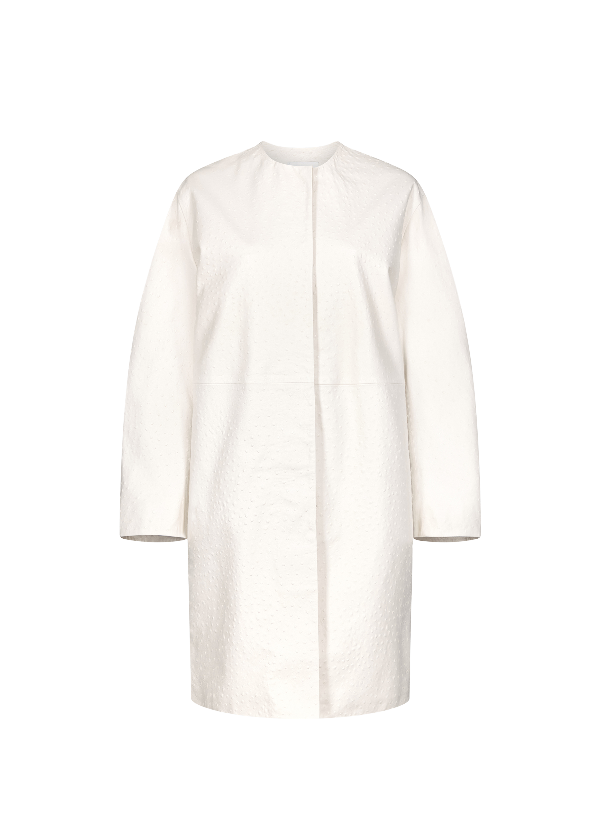 Manteau texturé en cuir  LOULOU DE SAISON Blanc