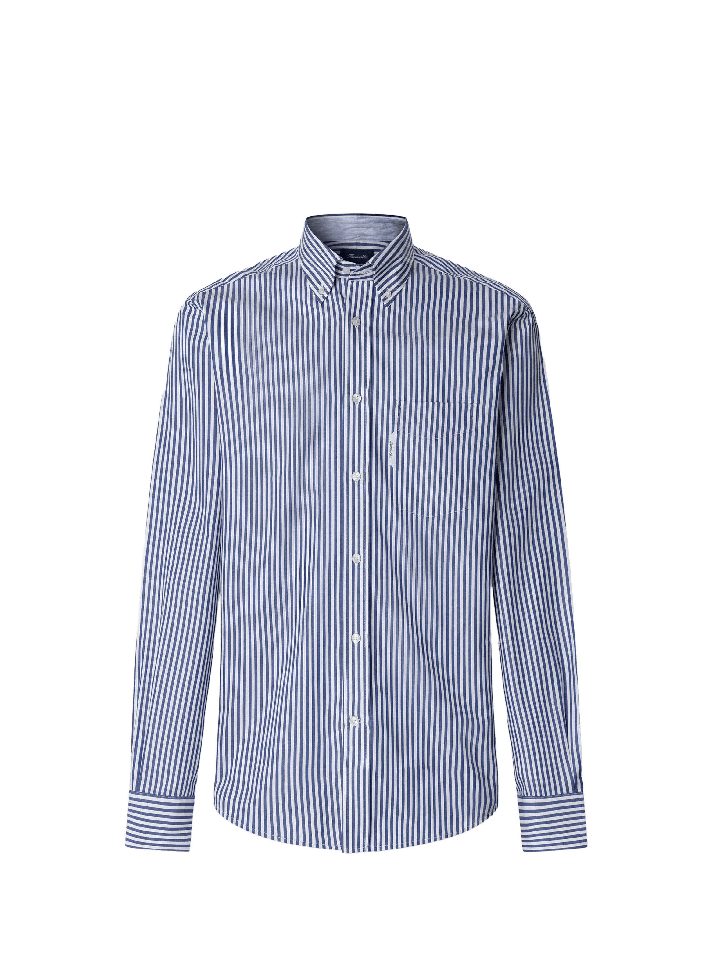 Striped cotton shirt FACONNABLE Blue