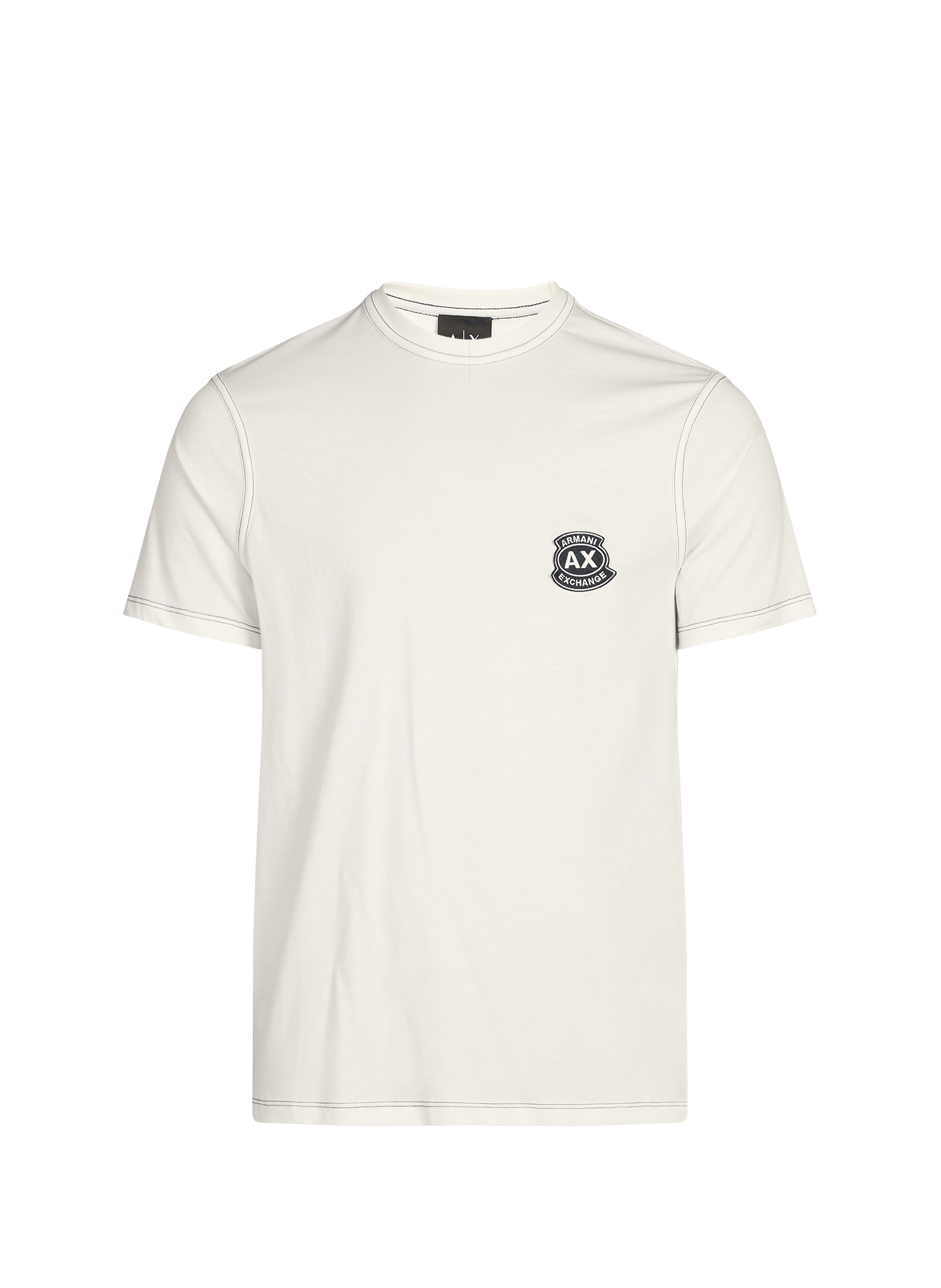 T-shirt patch logo en coton ARMANI EXCHANGE Blanc