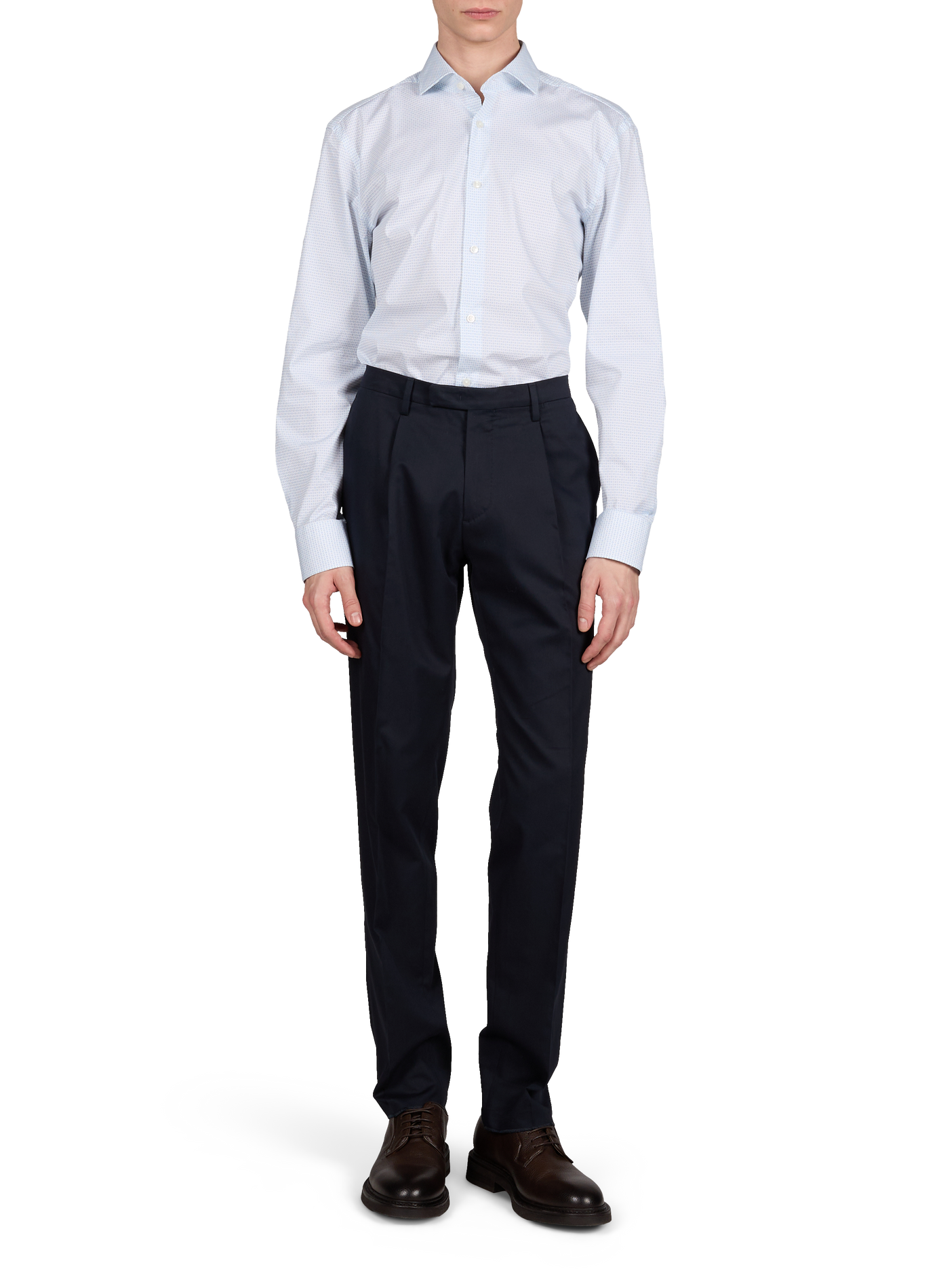 Chemise slim Hank à motif BOSS Blanc