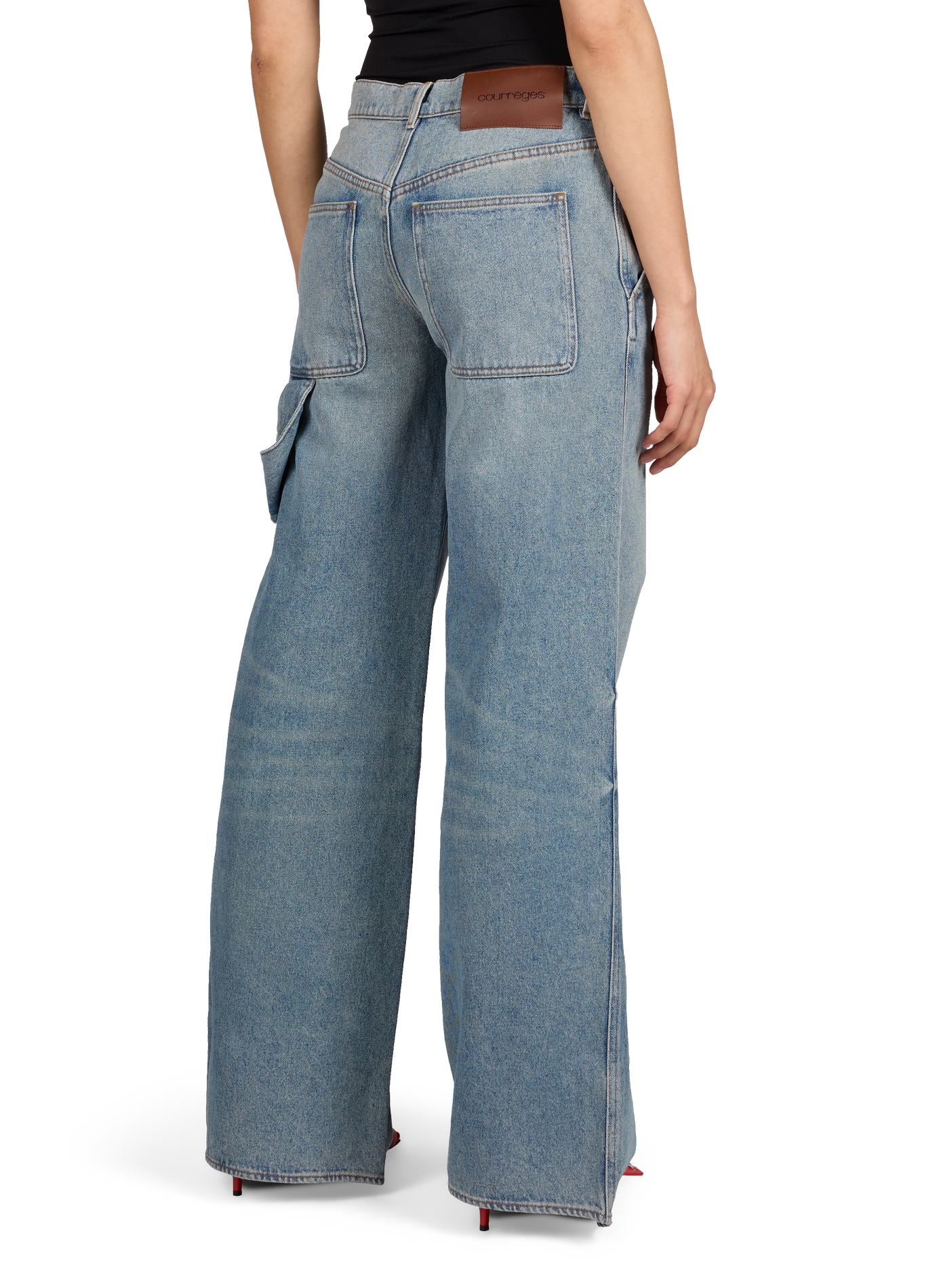 Jean Hammer en coton COURRÈGES Bleu