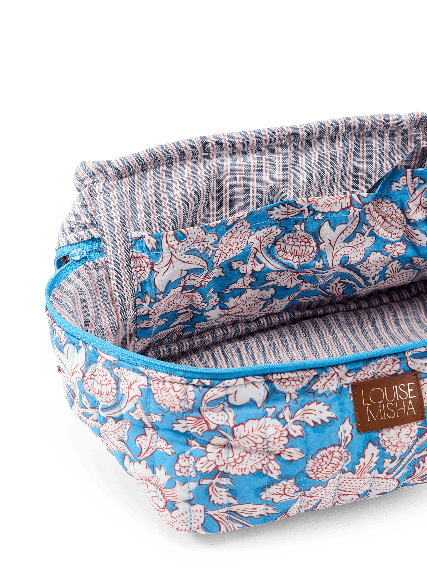Laety printed cotton toiletry bag LOUISE MISHA Blue