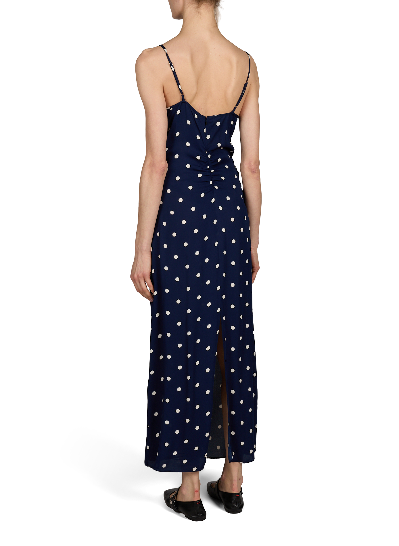 Robe longue à pois sans manches BAUM UND PFERDGARTEN Bleu