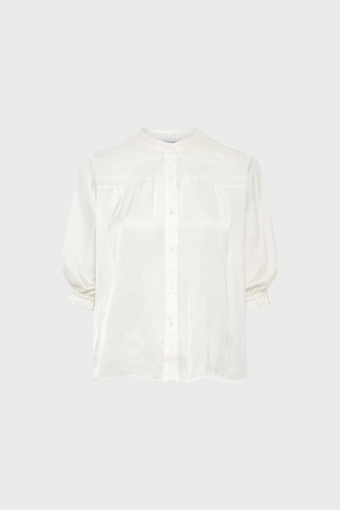 Chemise en satin à smocks - catrine GERARD DAREL Beige