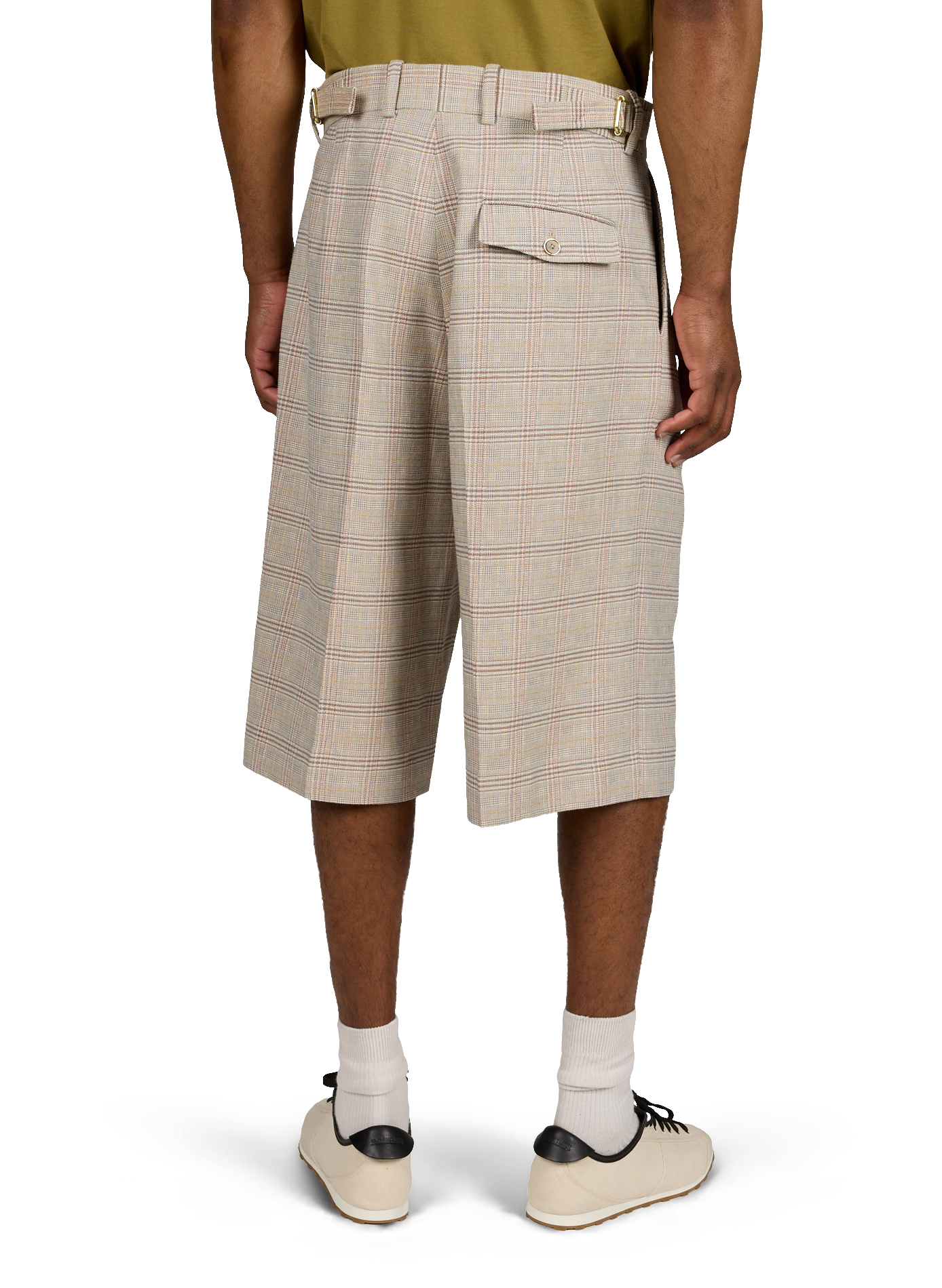 Kurzes kariertes Hemd DROLE DE MONSIEUR Beige