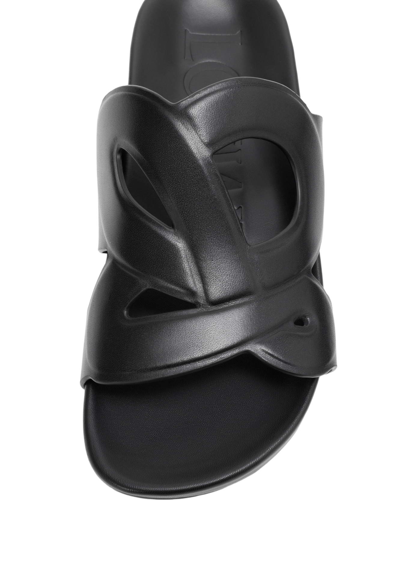 Monogram Leather Veau Tanned Vegetable Mules Ease LOEWE Black