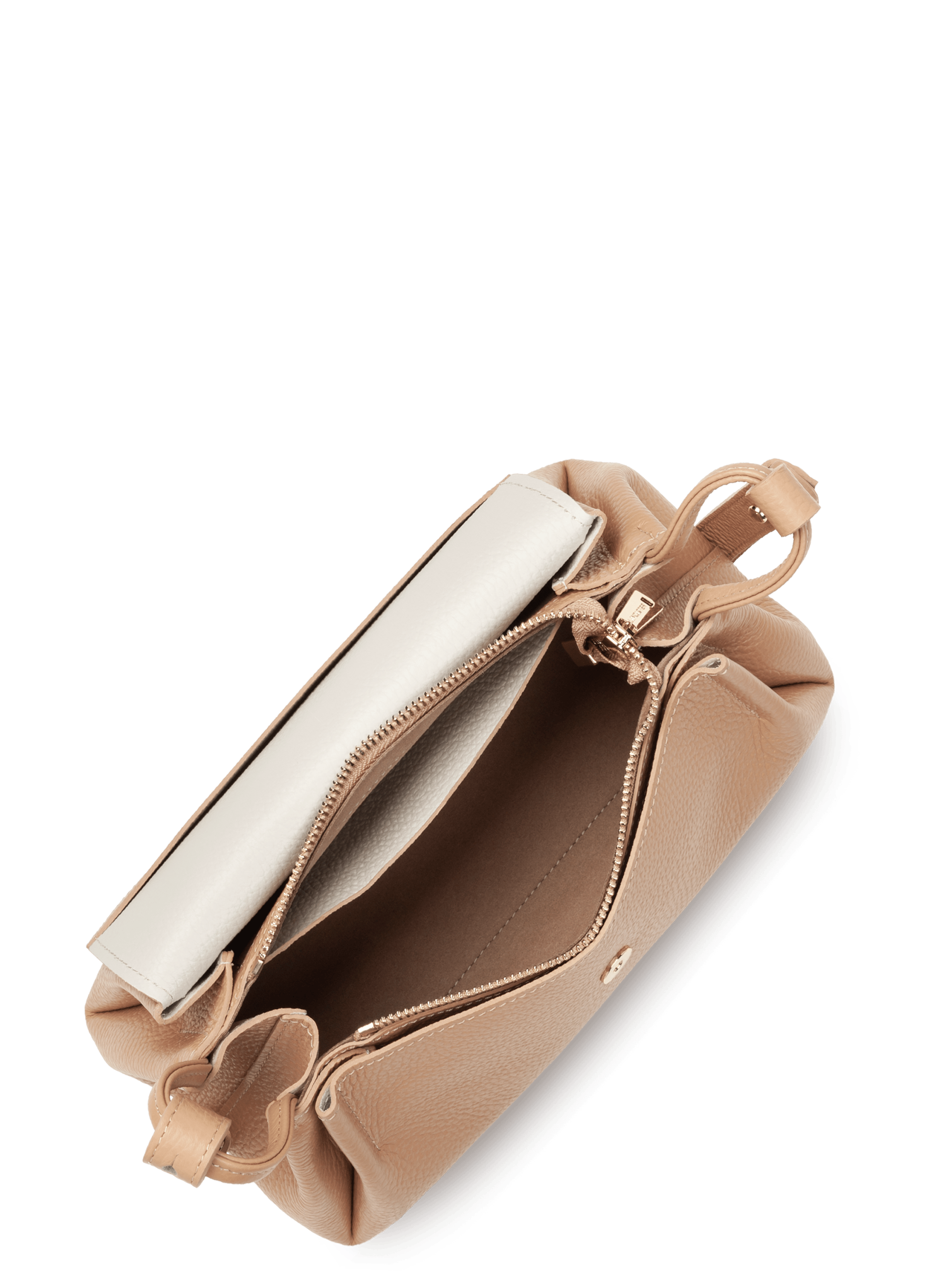 Crossbody bag – accordéon double LANCASTER Beige