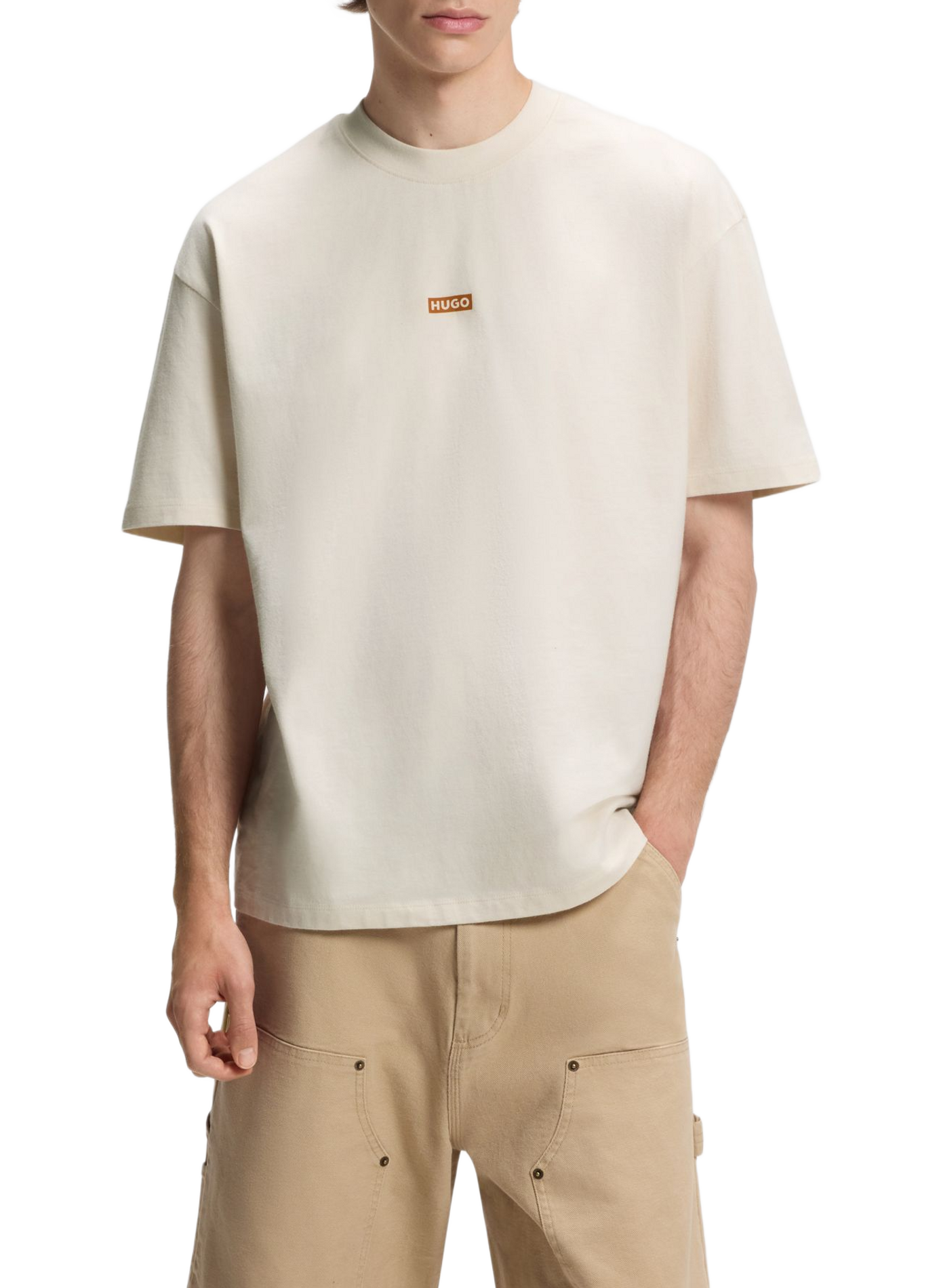 T-shirt en coton Nalono HUGO BLUE Blanc