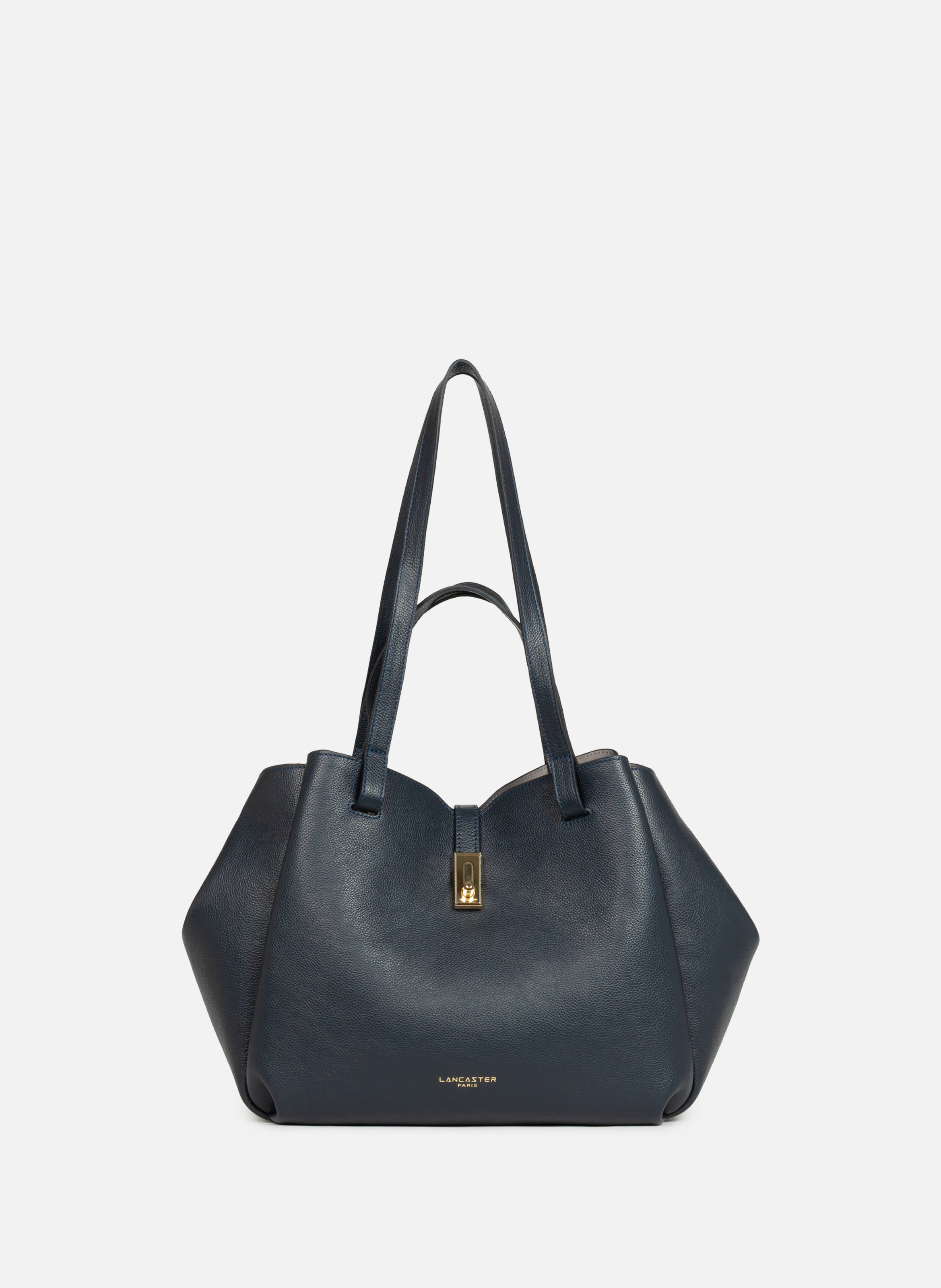 Grand sac cabas épaule - milano horizon LANCASTER Bleu