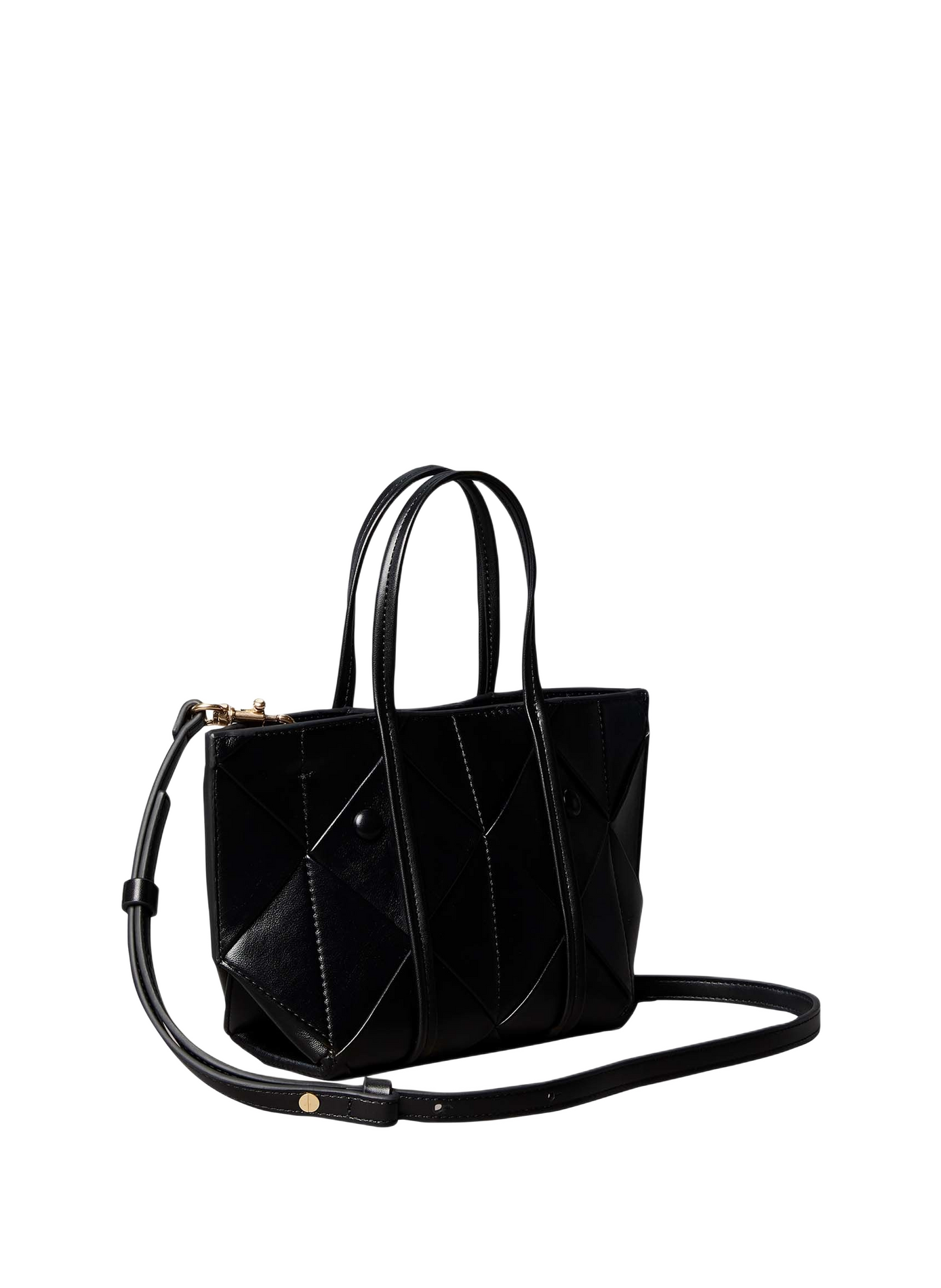 Bolso de mano con costura gráfica CALVIN KLEIN Negro